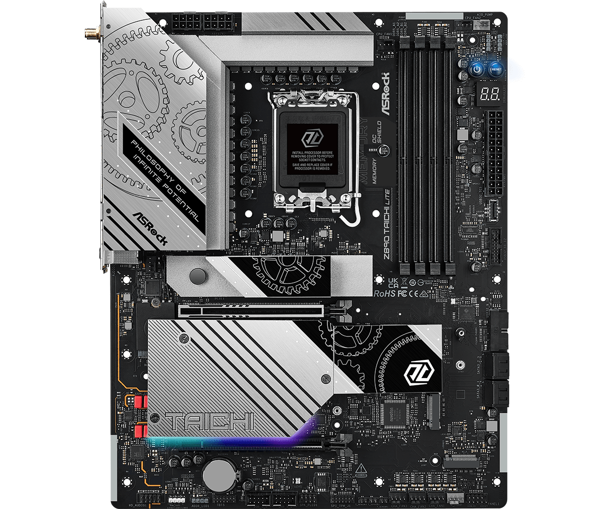 ASRock Z890 Taichi Lite LGA 1700 ATX Motherboard - Intel 12th/13th Gen Support, DDR5, PCIe 5.0, WiFi 6E - Perfect for Gaming PCs, Workstations & Content Creation
