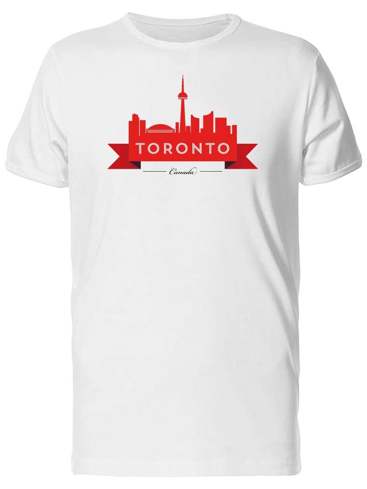 Toronto Canada Red Skyline T-Shirt for Men - Stylish Graphic Tee for Casual Wear & Travel