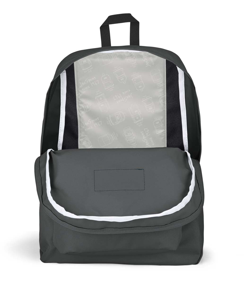 JanSport SuperBreak Backpack - Lightweight Laptop Backpack for School & Travel, Durable Graphite Grey Daypack with 1 Main Compartment | Perfect for College Students, Commuters & Outdoor Adventures