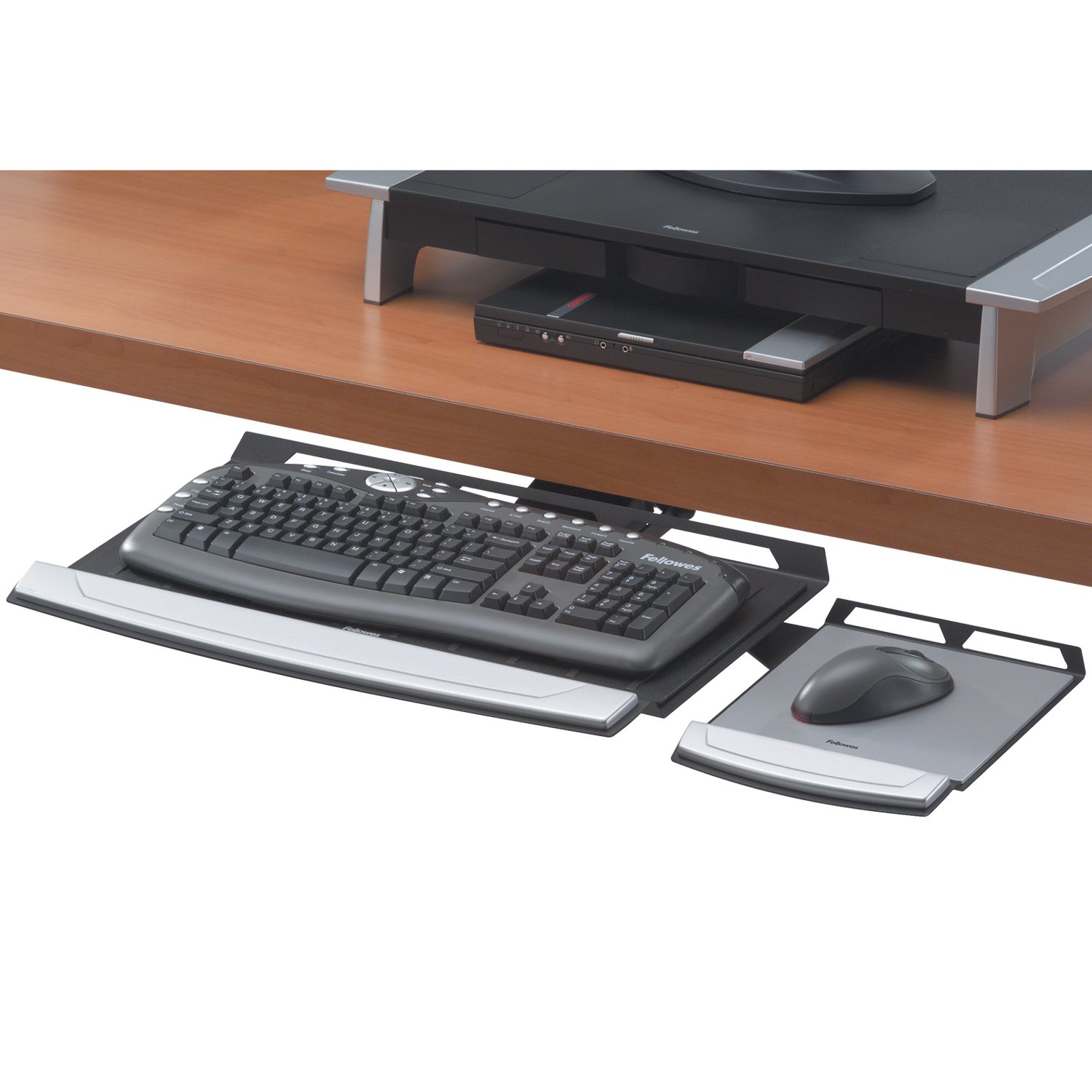 Ergonomic Keyboard Tray for Office Desks | TAA Compliant Under Desk Keyboard Drawer | Perfect for Home & Office Workspaces