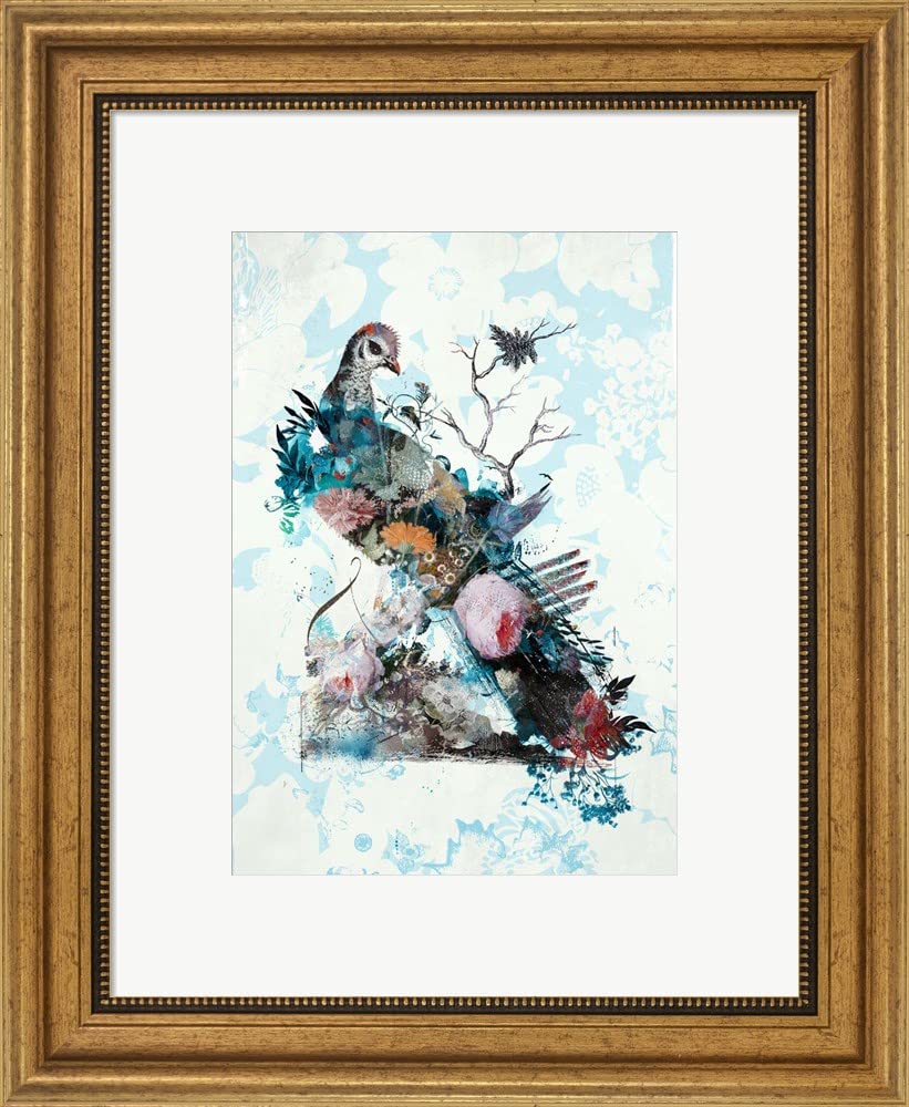 Teis Albers Wildness No.1 Framed Art Print - 17x20 Inch Gold Frame Wall Decor for Living Room, Bedroom & Office | Premium Gallery Quality Picture