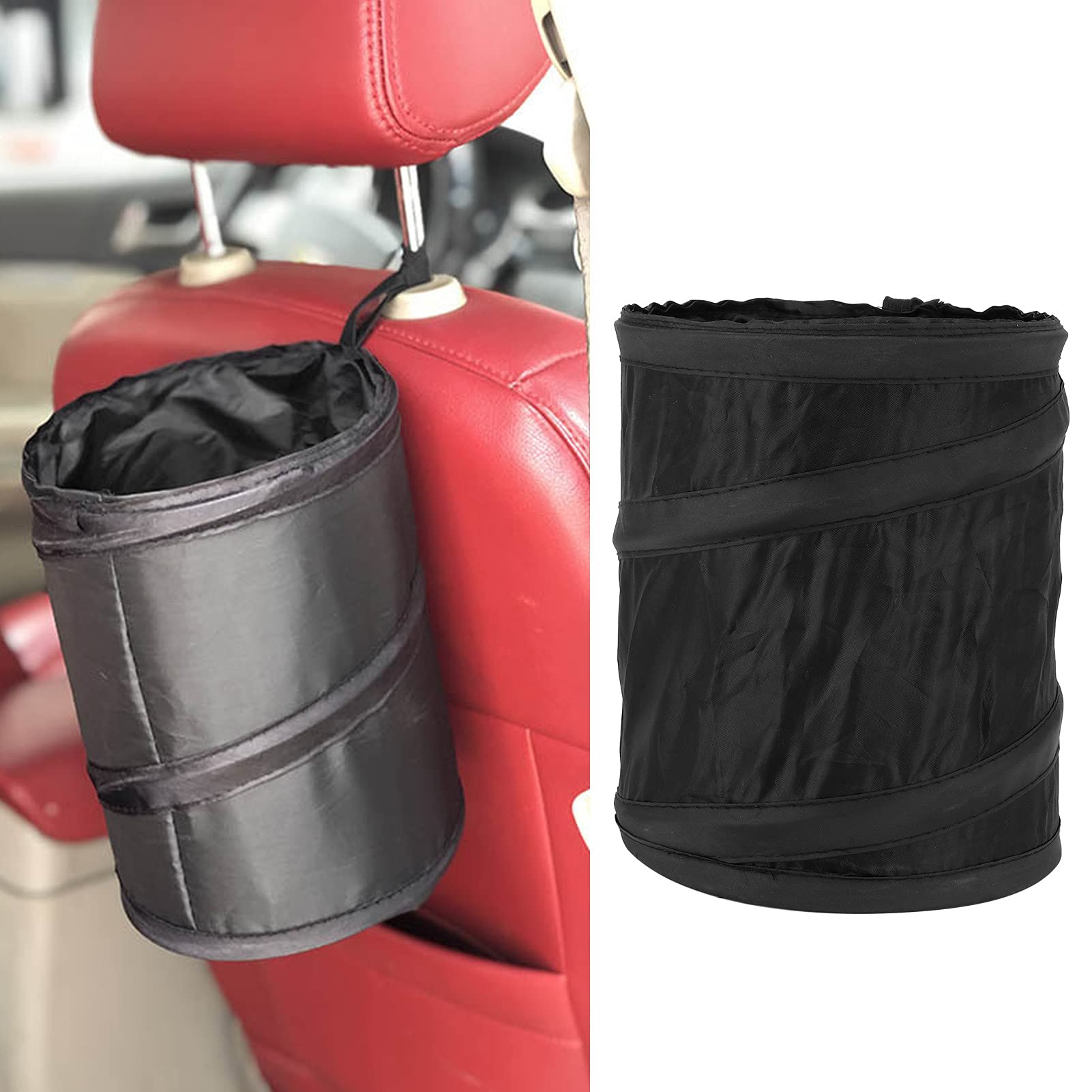 Foldable Car Trash Can - Multi-Purpose Automotive Garbage Bin for Travelers | Waterproof & Leak-Proof | Perfect for Road Trips, Commuting & Family Travel