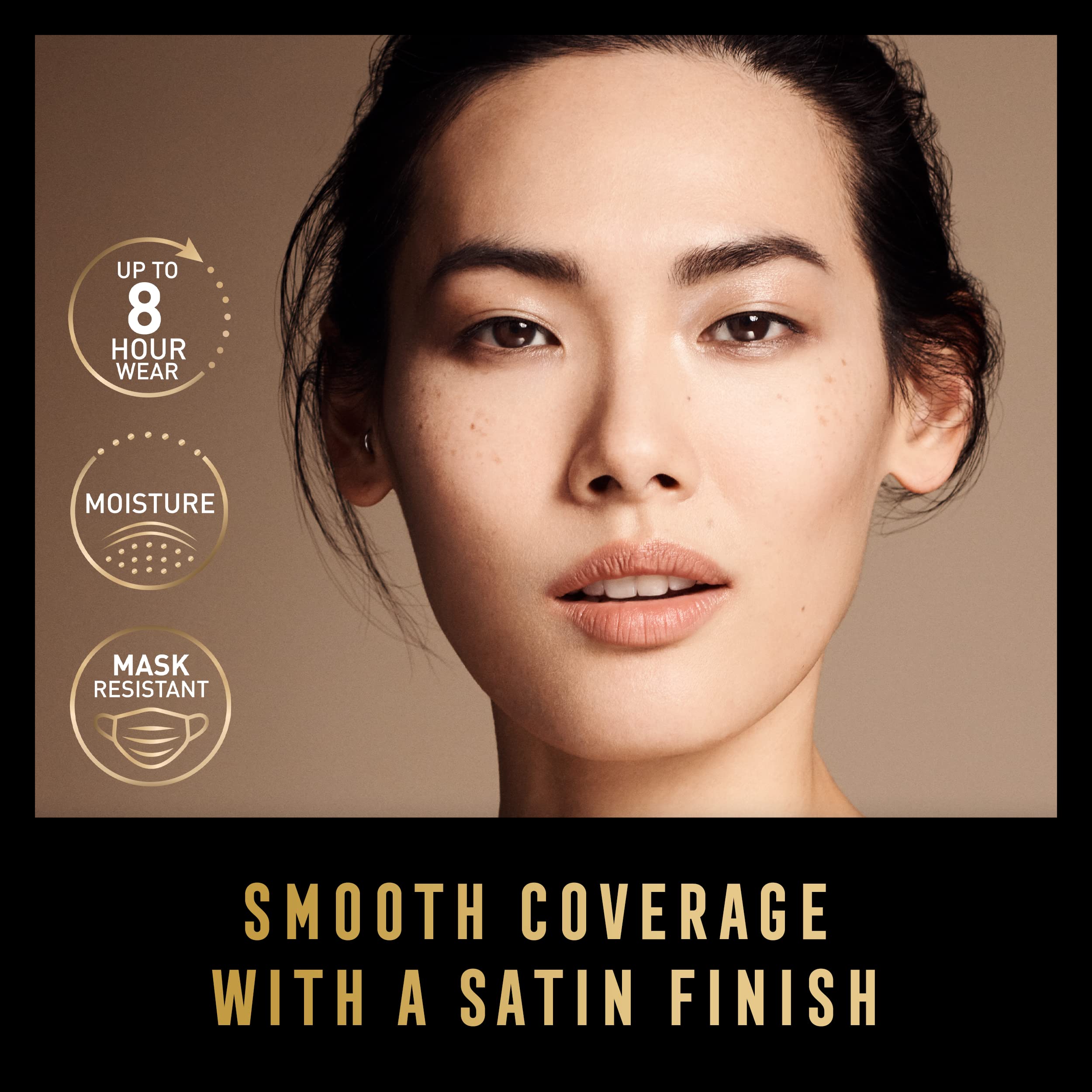 Max Factor FaceFinity All Day Flawless 3-in-1 Foundation Compact Powder - 05 Sand Beige | Oil Control, Long-Lasting Coverage for Oily & Combination Skin | Perfect for Work, Date Night & Special Events