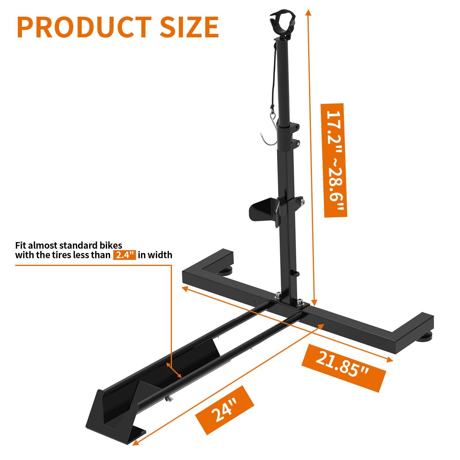 Vertical Bike Rack for Garage & Indoor Storage - Adjustable Space-Saving Bicycle Stand | Perfect for Small Spaces, Apartments & Home Organization