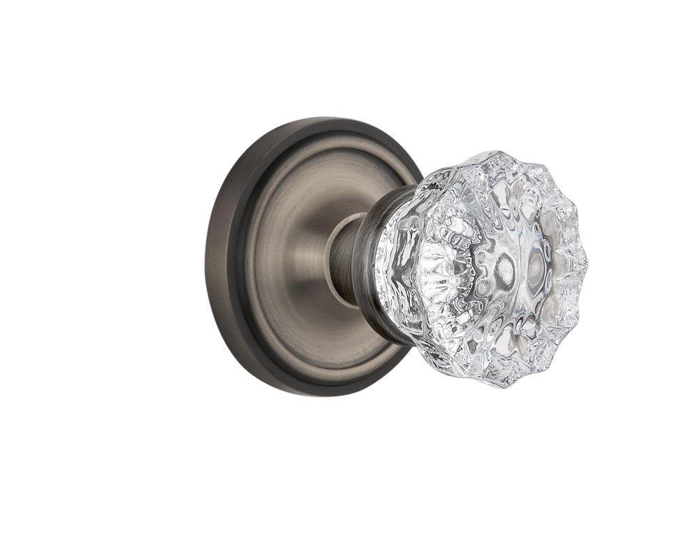 Vintage Crystal Door Knob - Nostalgic Warehouse Classic Rosette | Elegant Cabinet & Furniture Hardware for Home Décor & Restoration Projects