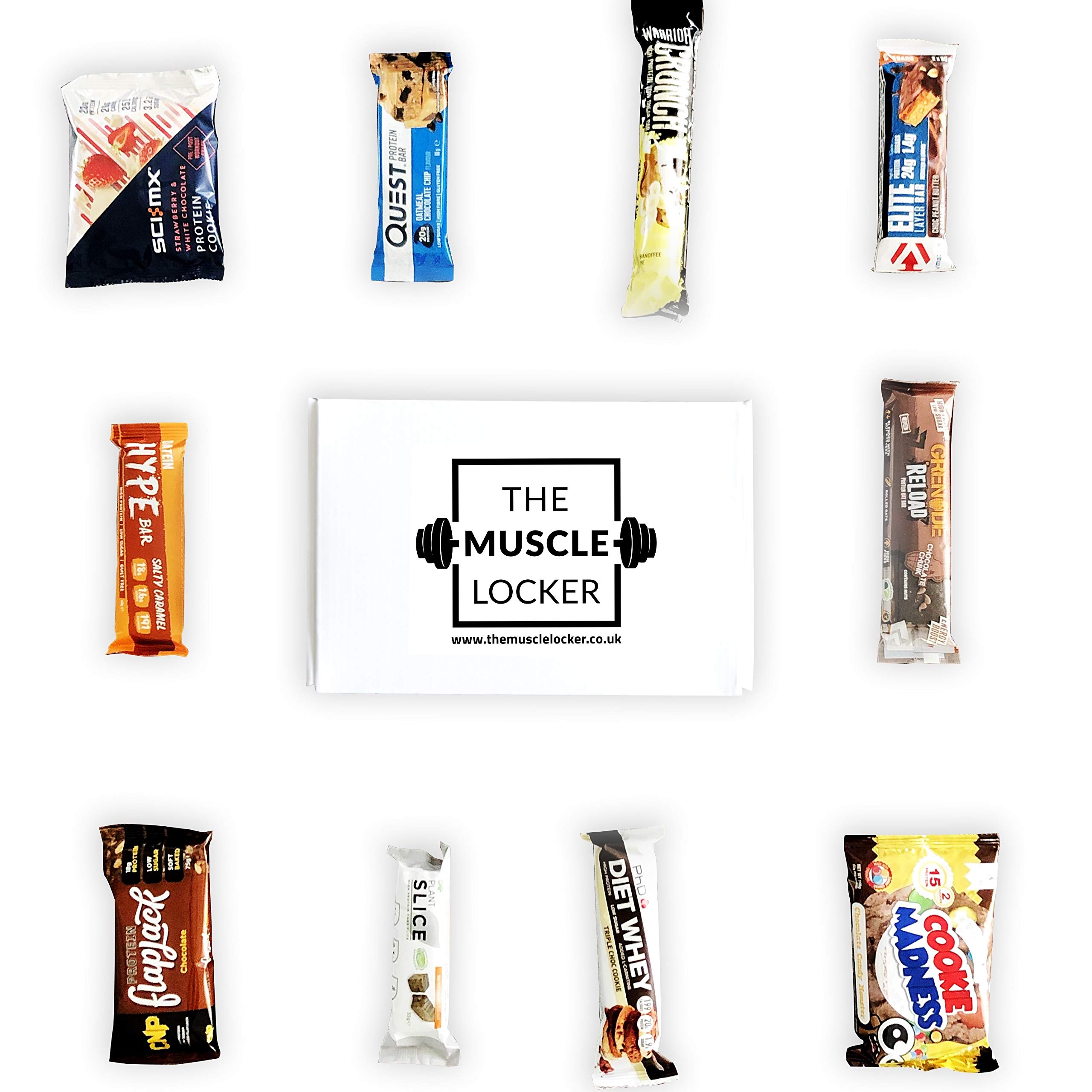 Muscle Locker Protein Snack Box - High Protein Gift Hamper with Energy Bars & Healthy Snacks for Gym Lovers | Perfect Fitness Gift for Men & Women | Post-Workout Recovery & On-The-Go Nutrition