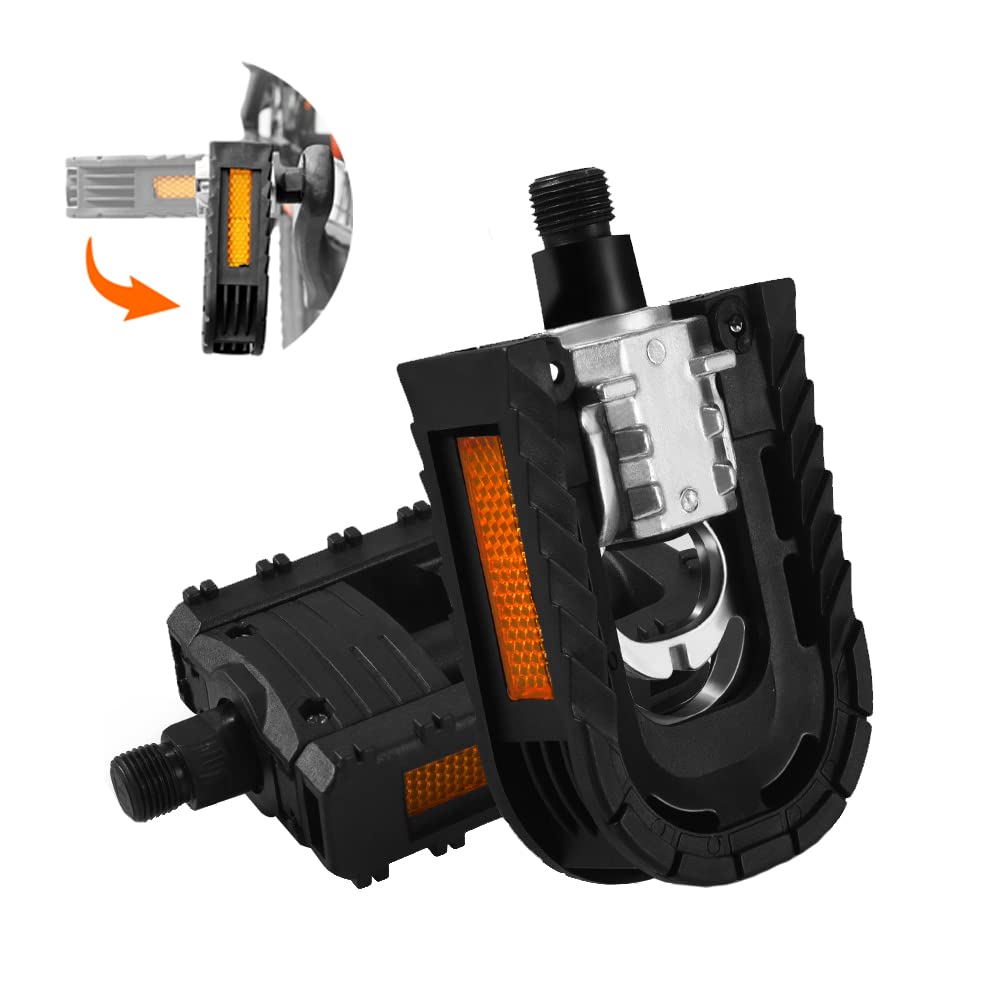 BlueSunshine Aluminum Alloy Folding Bike Pedals - 9/16