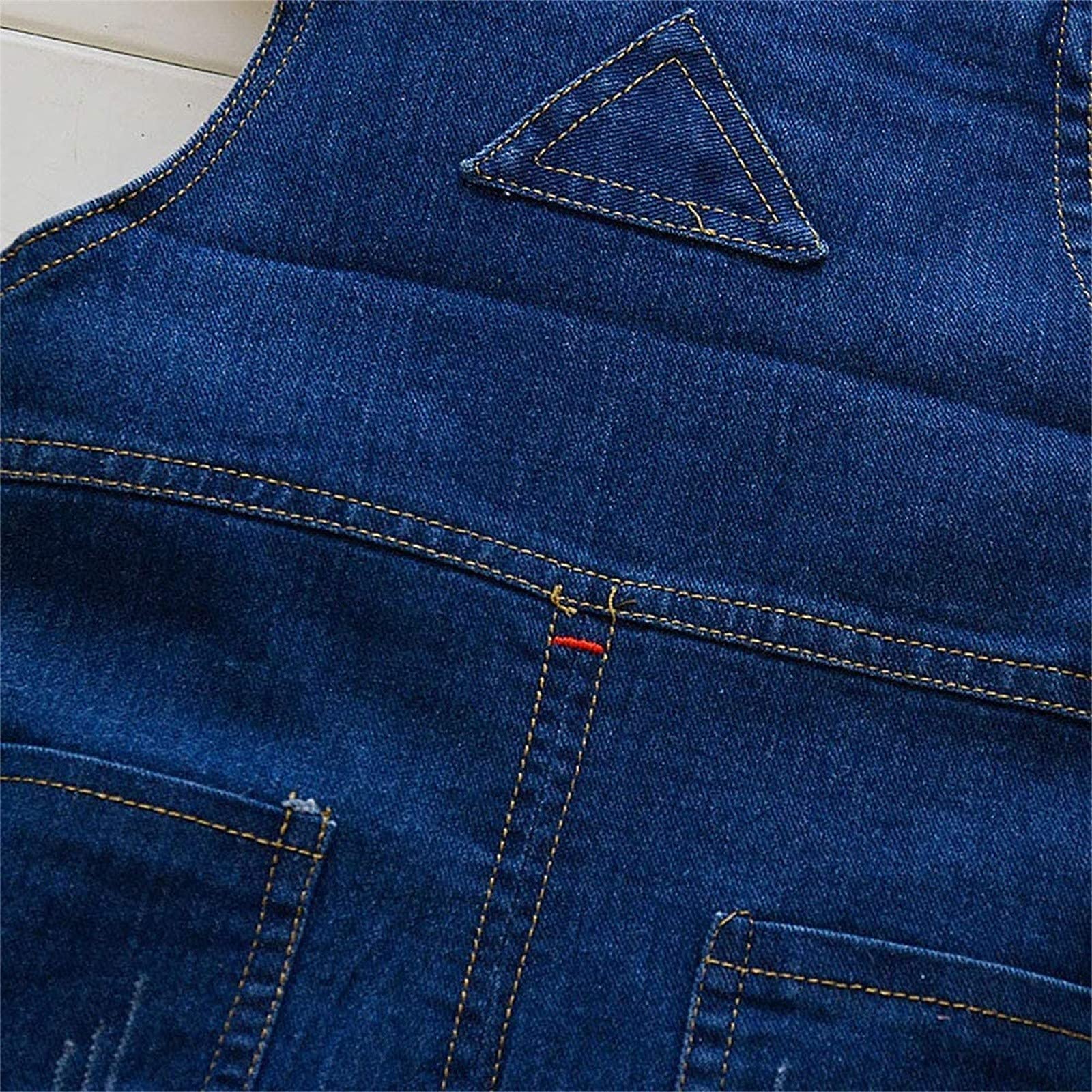 **Adorable Adjustable Denim Overalls for Toddlers - Boys & Girls Cute Print Jumpsuit (Blue, Size 2-3 Years) - Perfect for Playdates, Daycare & Family Outings**