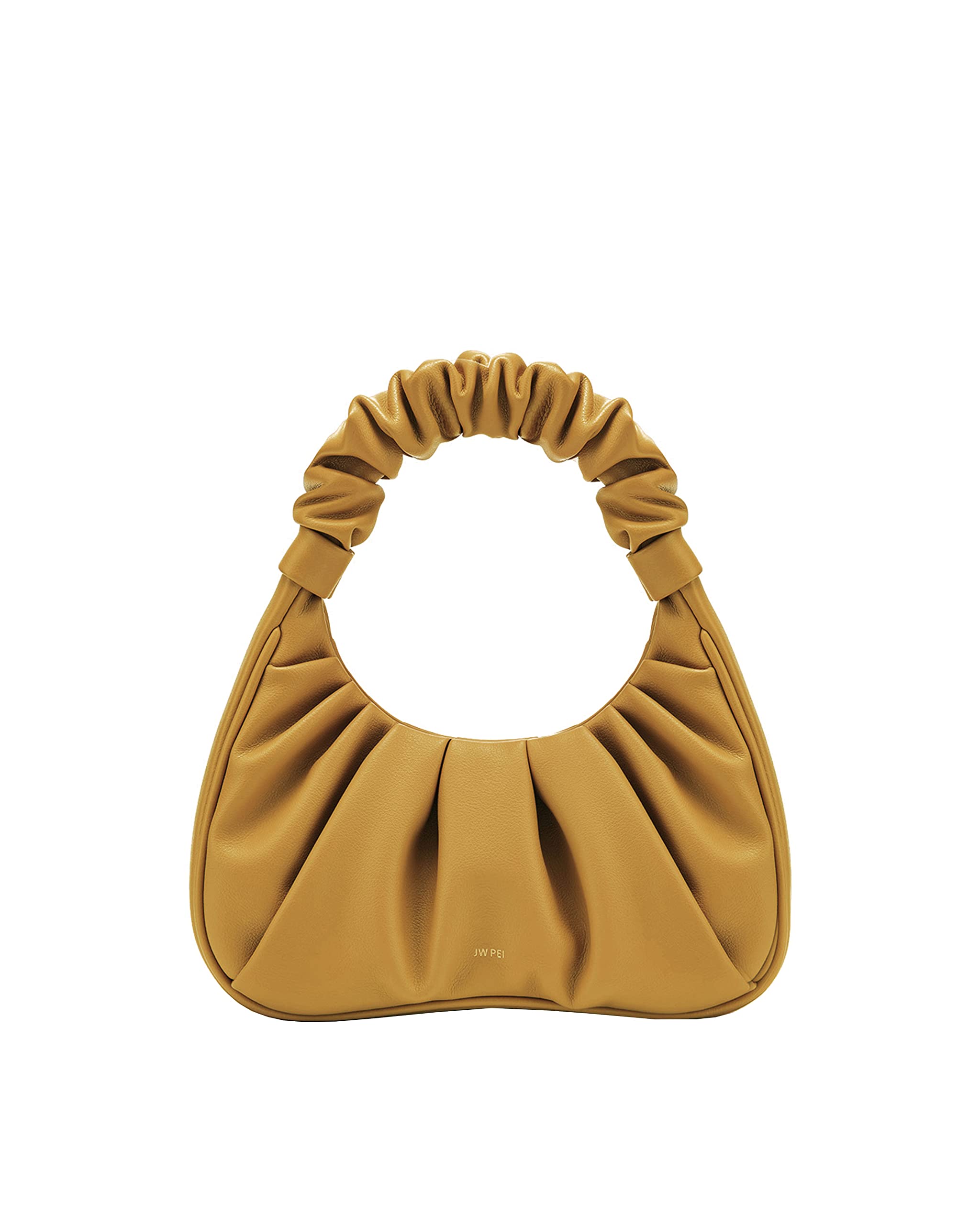 JW PEI Women's Gabbi Ruched Hobo Handbag - Stylish Shoulder Bag for Work, Travel & Everyday Use | Vegan Leather Purse with Adjustable Strap
