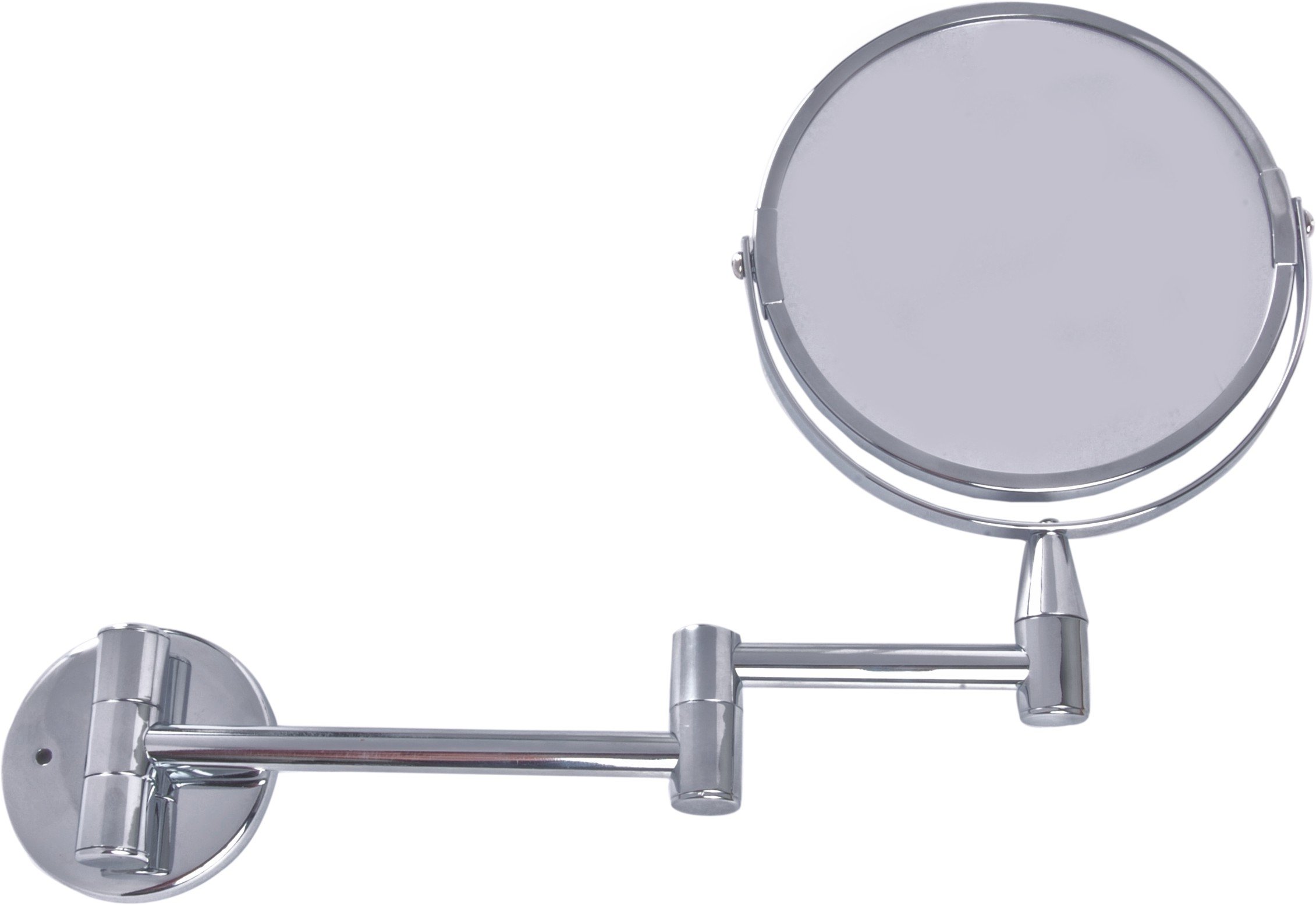 3X Magnifying Makeup & Shaving Mirror - Wall Mounted Bathroom Vanity Mirror with Adjustable Lighting for Grooming, Makeup Application & Skincare