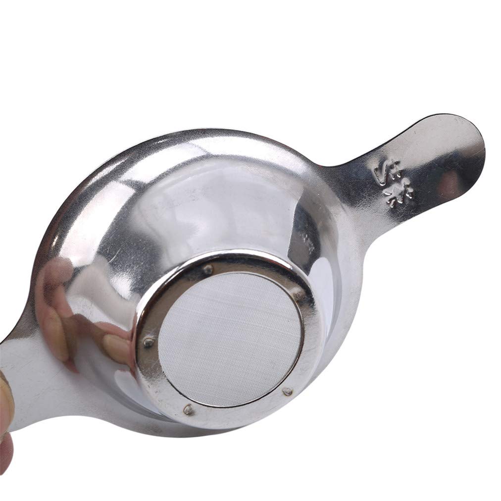 Sevenfly Premium Stainless Steel Tea & Coffee Strainer - Fine Mesh Filter with Double Handles for Loose Leaf Tea, Herbal Infusions & Cold Brew - Perfect for Home, Office & Camping Use