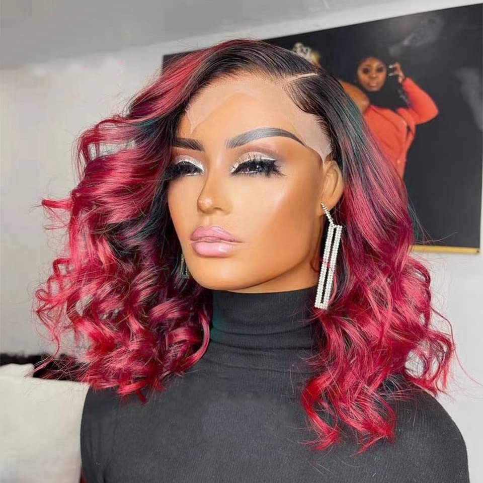 Ombre Red Loose Wave Wig