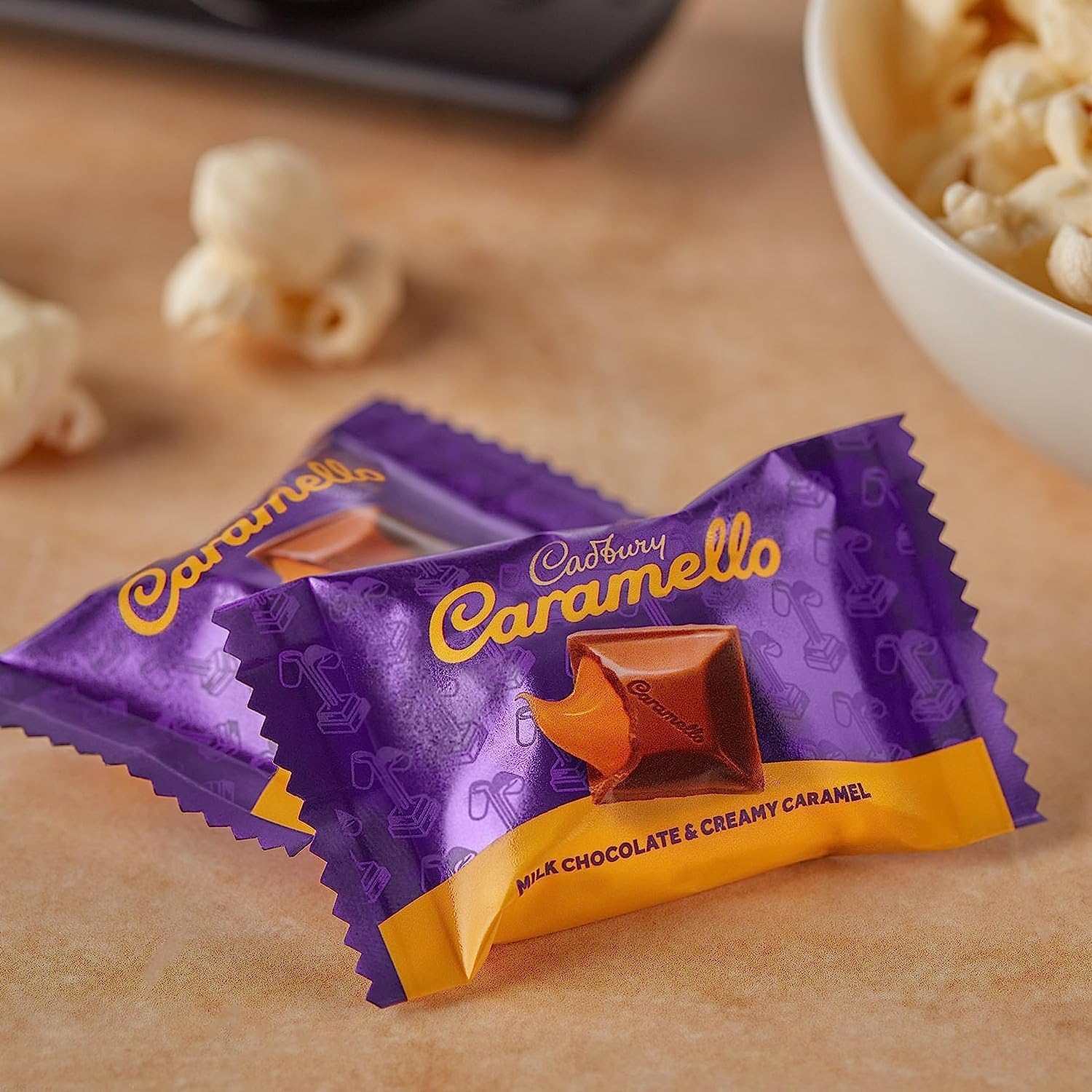 Cadbury Caramello Miniatures Milk Chocolate with Creamy Caramel Squares Candy - 3lb Bulk Bag for Parties, Gifts & Dessert Toppings