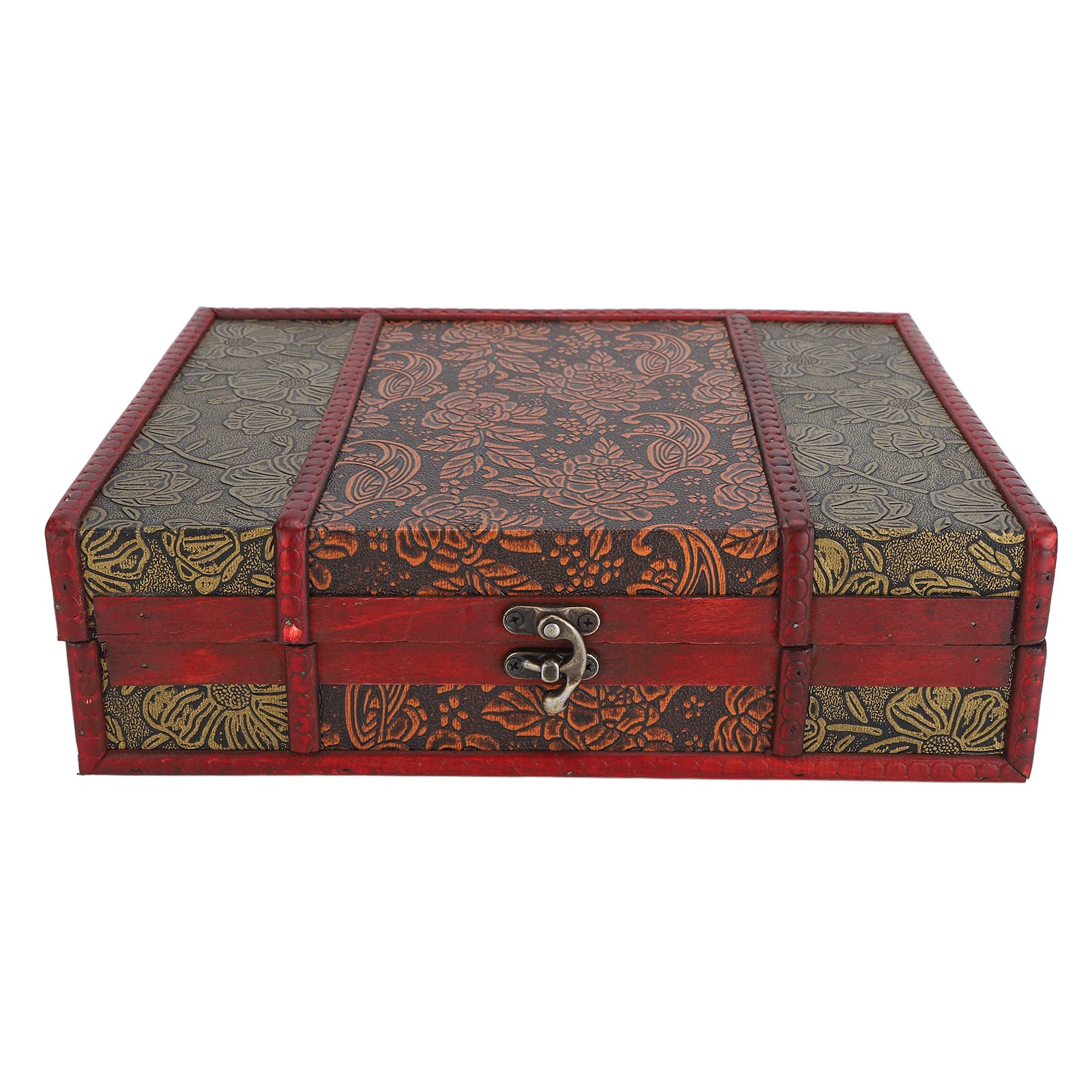 Pongnas Vintage Wooden Storage Box - Jewelry Organizer, Cosmetic Case & Book Holder for Home, Beauty Salon | Perfect for Jewelry Display, Makeup Storage & Home Decor