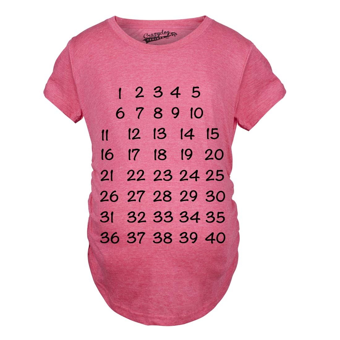 Pregnancy Countdown T-Shirt - Cute Maternity Tee for Baby Announcement & Weekly Milestones - Perfect for Gender Reveal, Baby Shower & Pregnancy Photos