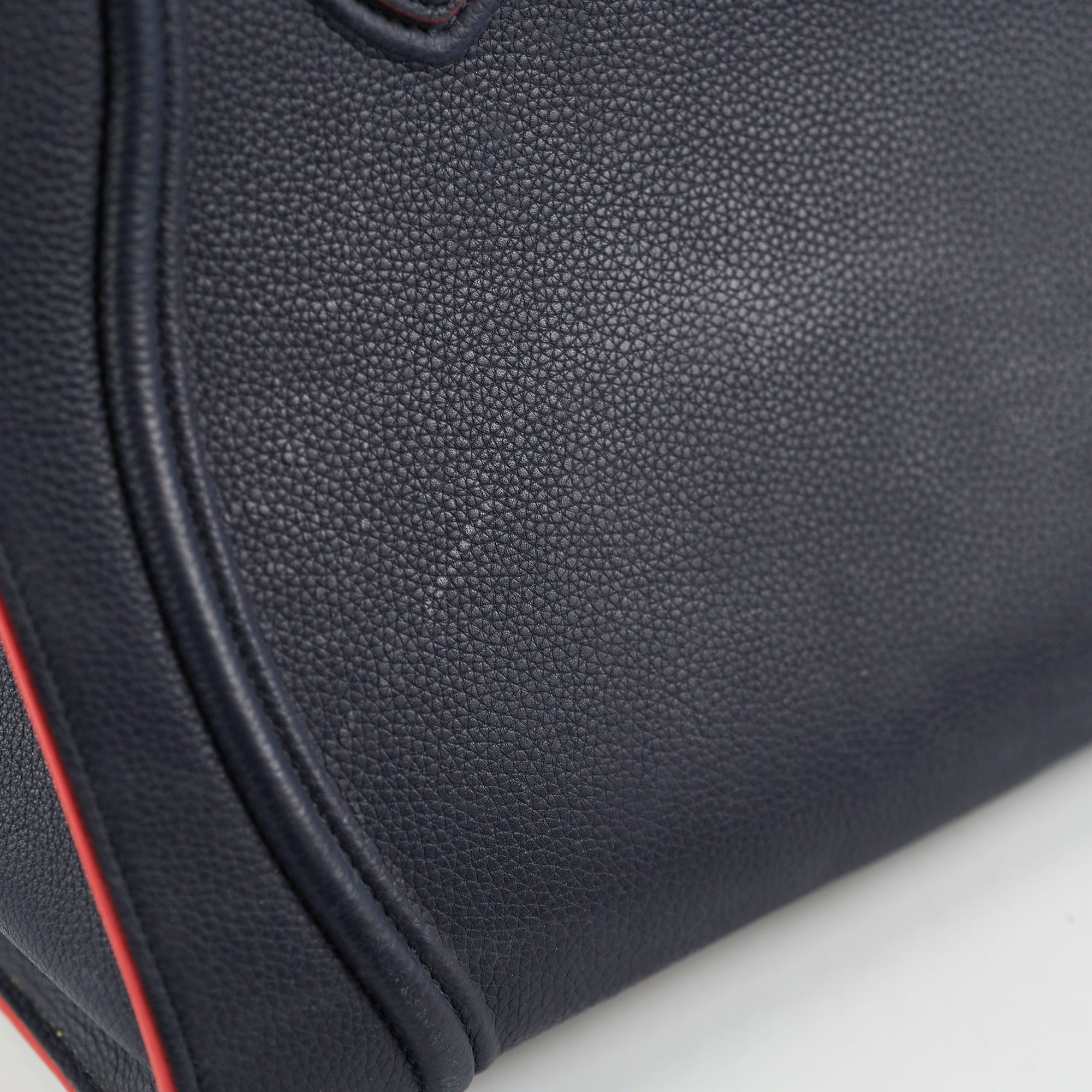 Celine Medium Trapeze Navy Blue Leather Tote Bag for Women | Luxury Designer Handbag for Work, Travel & Everyday Use