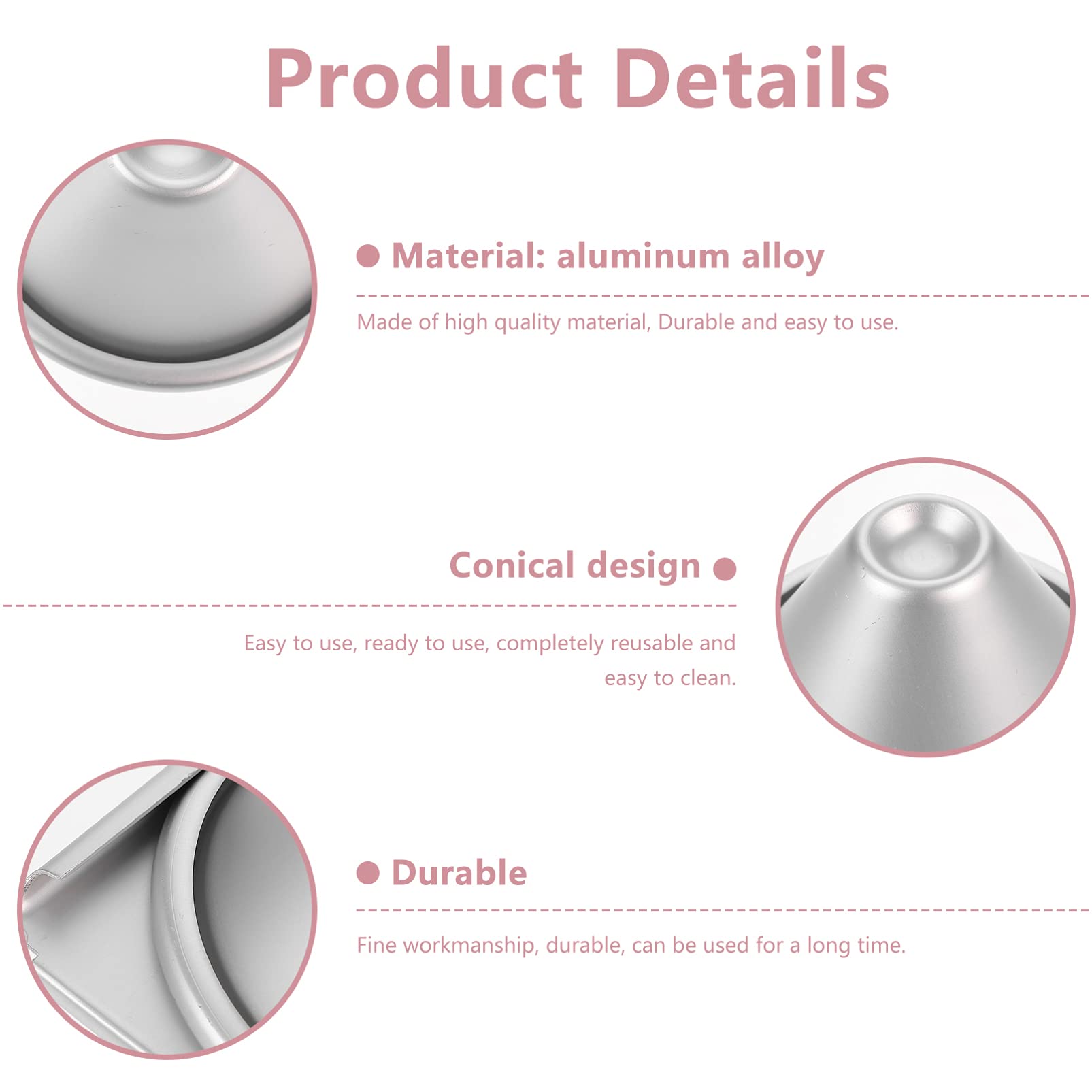 Cabilock Aluminum Alloy Cake Mold with Lid - 6 Inch Round Cake Pan, Tart Pan, Pudding Mold, Muffin Tin for Baking Cupcakes, Spheres & Doll Cakes | Perfect for Birthday Parties, Wedding Desserts & Home Baking