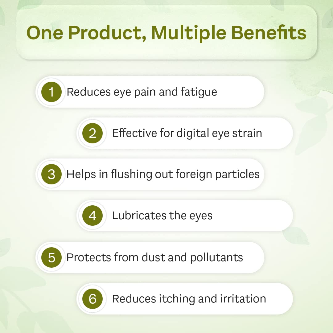Netraprabha Plus Eye Drops - 3 Bottles (0.5 fl oz each) for Dry Eyes, Eye Strain Relief & Vision Care - Perfect for Computer Users, Gamers & Contact Lens Wearers