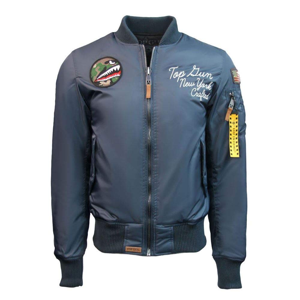 Top Gun MA-1 Reversible Bomber Jacket for Women - Navy & Black | Vintage Aviator Style Flight Jacket | Perfect for Casual Wear, Motorcycle Riding & Outdoor Adventures