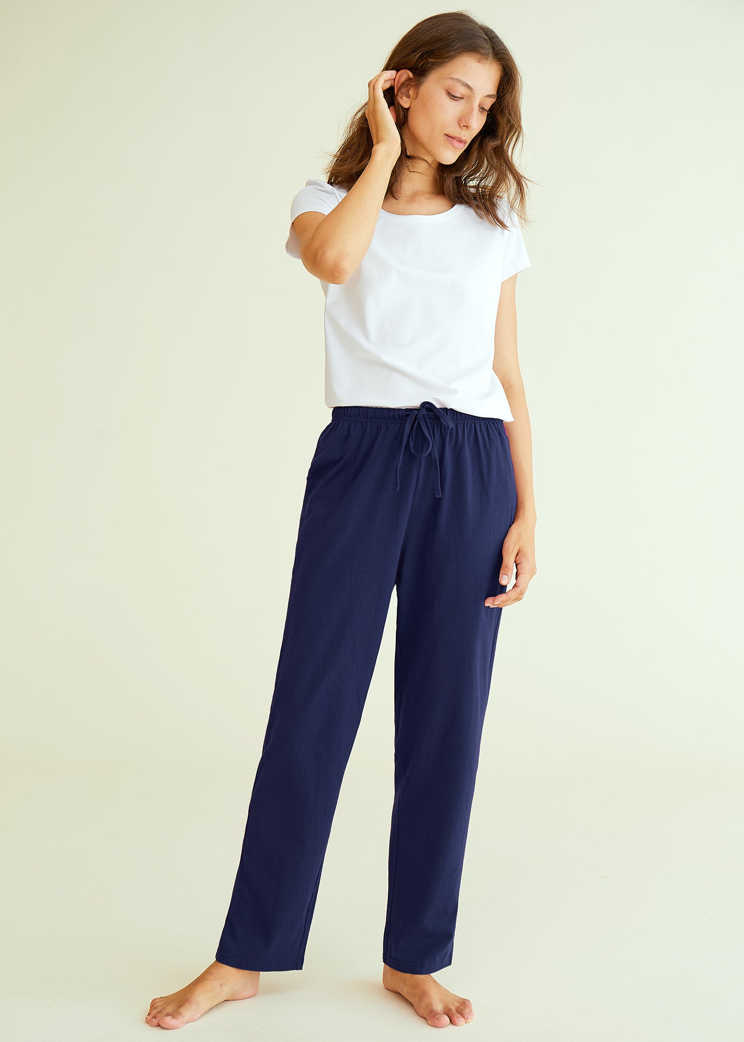 Comfy Women's Cotton Pajama Pants - Soft Lounge Pants for Sleep & Relaxation - Perfect for Home, Travel and Gift Giving