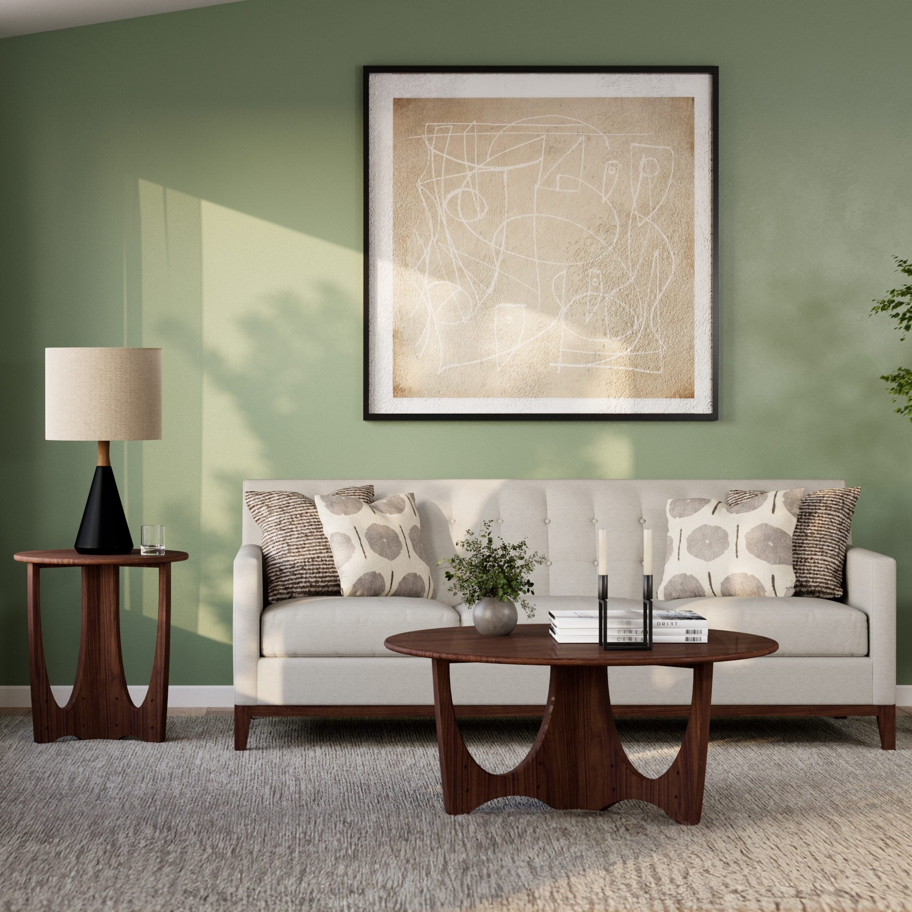 Walnut Grove 82 Inch Tufted Back Sofa - Luxury Upholstered Living Room Couch for Modern Home Decor | Perfect for Family Gatherings & Relaxation