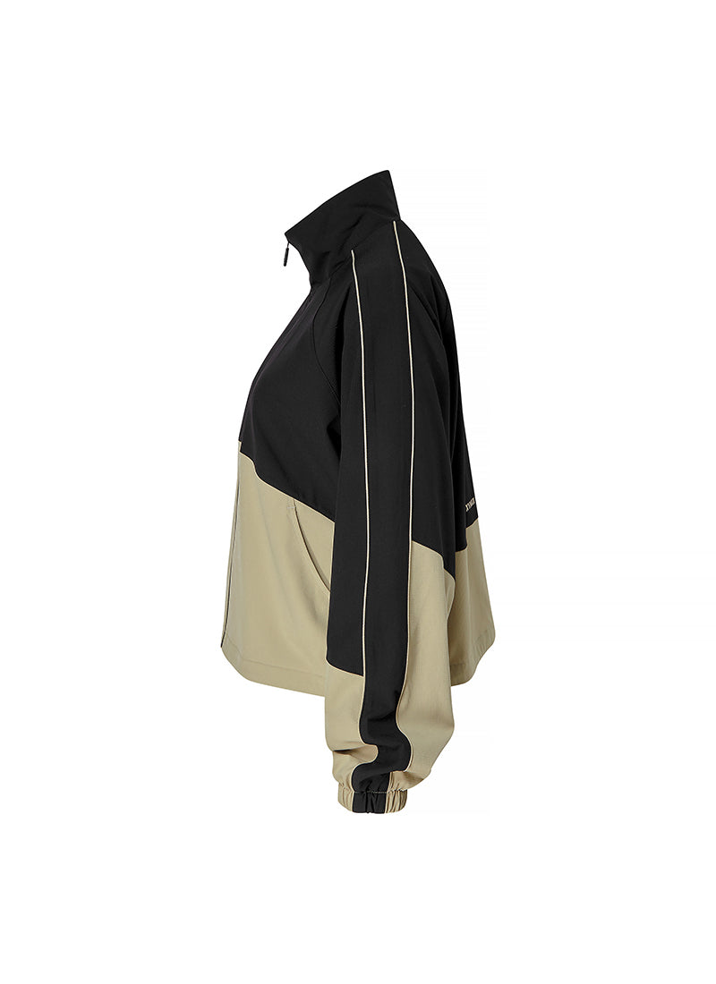 Stylish Color Block Windbreaker Jacket for Men & Women - Lightweight, Water-Resistant Outdoor Coat for Running, Hiking & Travel
