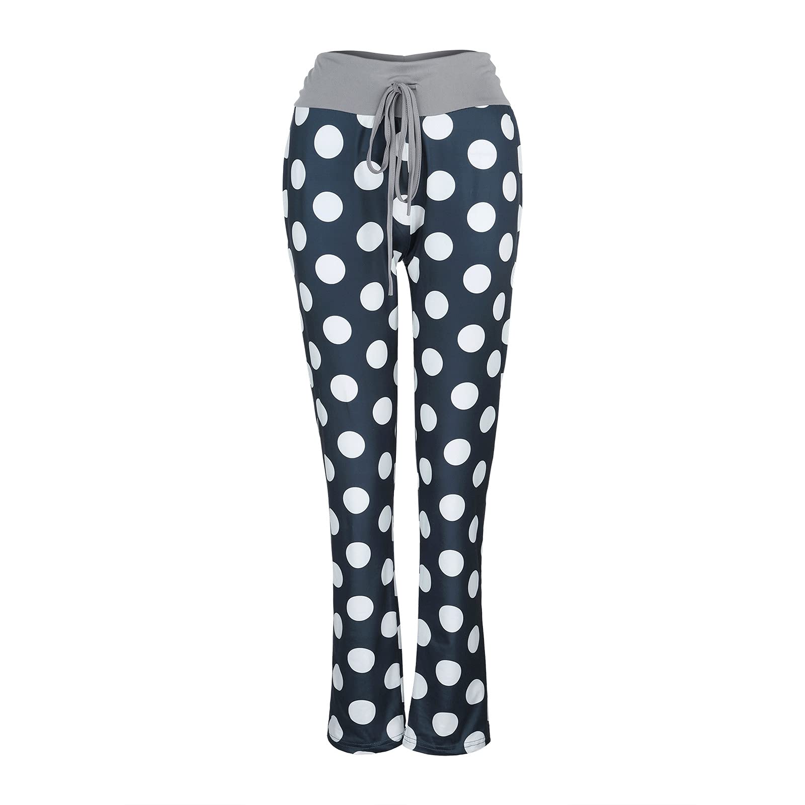 Women's Printed Palazzo Yoga Pants - Soft Lounge Pajama Pants for Women - Comfortable Stretchy Casual Pants - Perfect for Yoga, Lounging, and Relaxing at Home