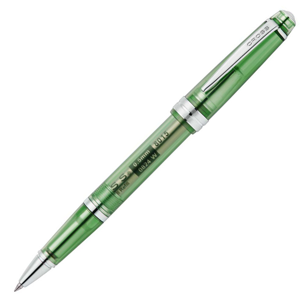 Cross Bailey Light Translucent Green Resin Rollerball Pen - Premium Writing Instrument for Office, School & Journaling - Smooth Ink Flow for Everyday Use