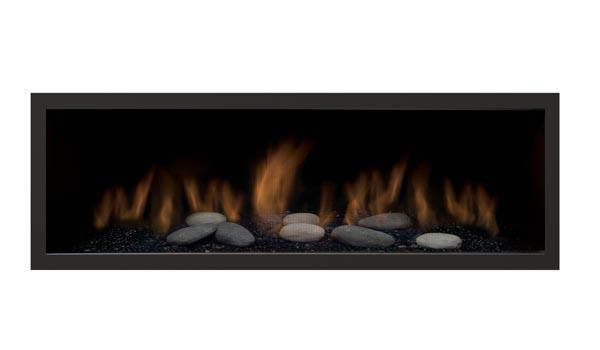 Sierra Flame Sanford 55 Direct Vent Linear Gas Fireplace - Modern Home Heating Solution for Living Rooms, Bedrooms & Patios