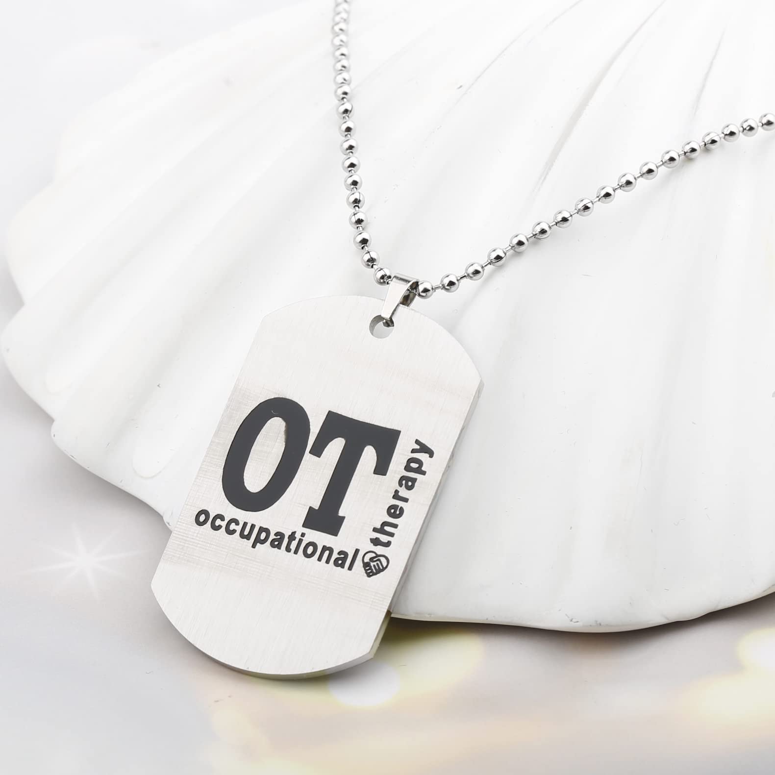 WKXZMTR OT Keychain Necklace - Occupational Therapist Jewelry Gift for OT Graduation, Appreciation & Daily Wear | Perfect for Therapists, Students & Healthcare Professionals