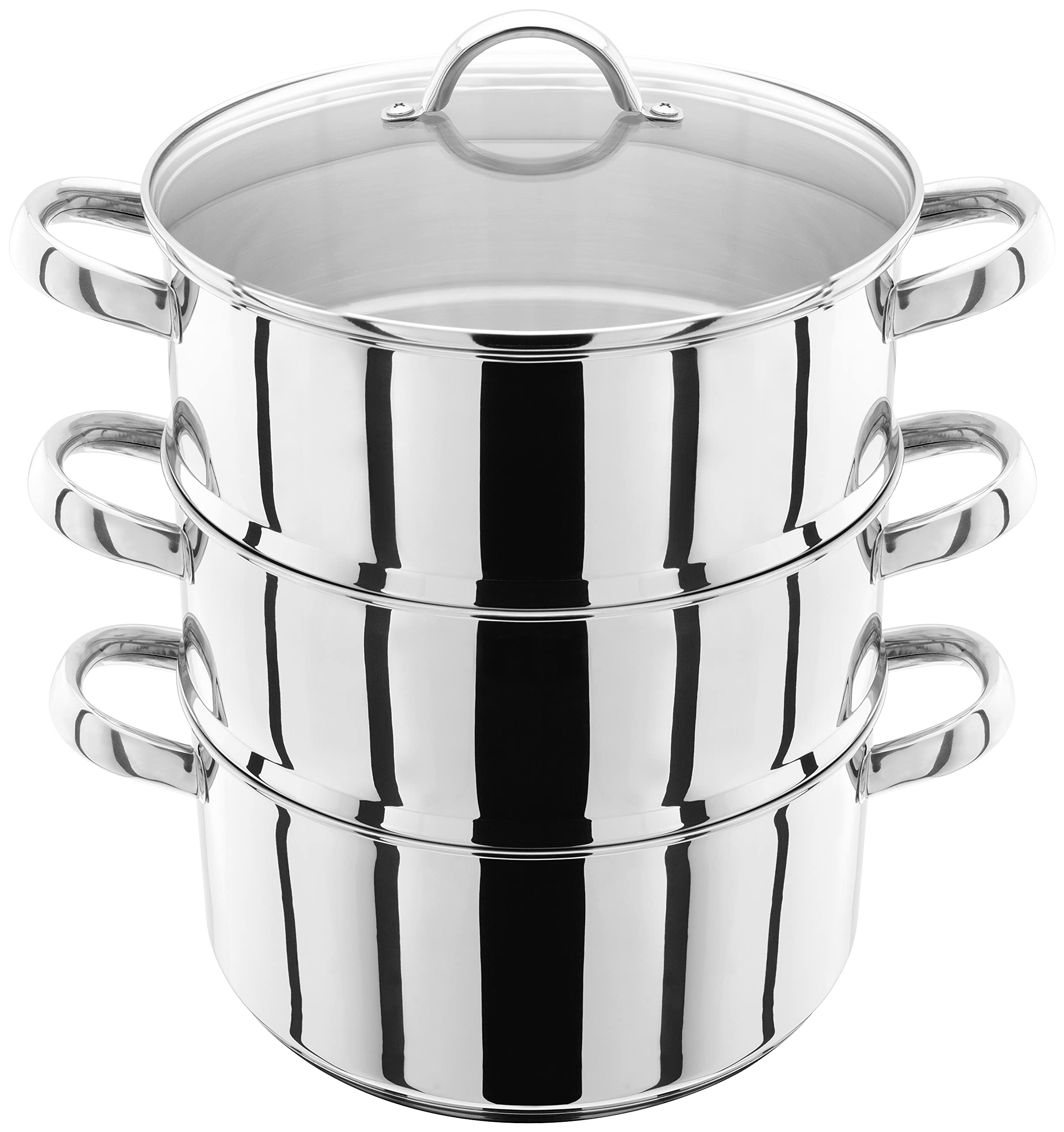 Judge JX05 Stainless Steel 3-Tier Food Steamer Set - 9.5