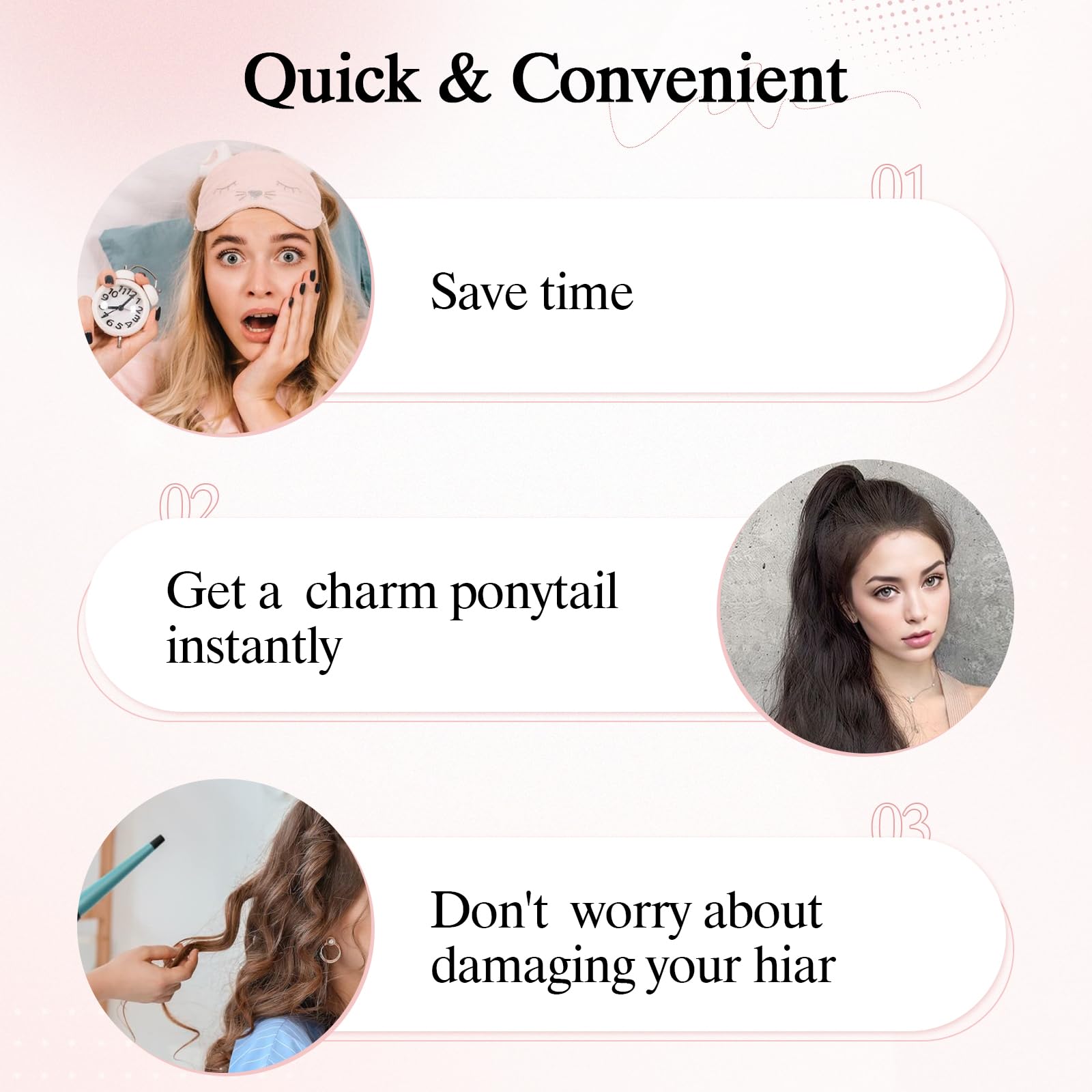 22 Inch #1 Natural Black Human Hair Clip-In Ponytail Extension - 120g Long Straight Real Hair Ponytail with Claw Clip for Women | Perfect for Daily Wear, Parties & Special Occasions
