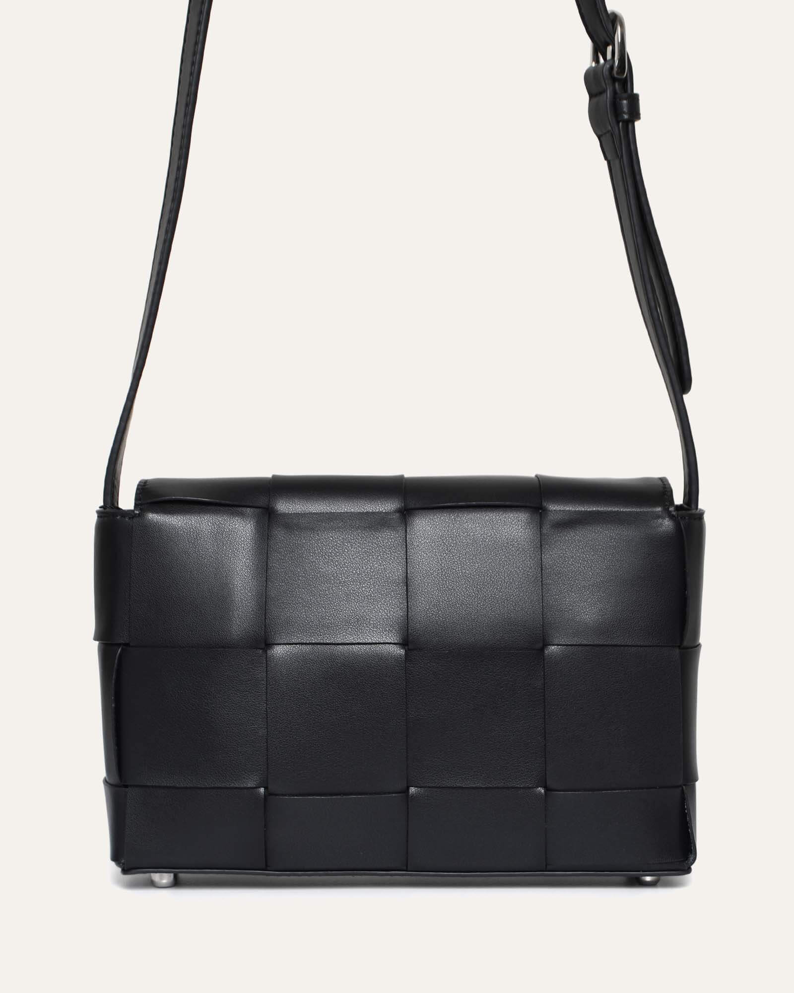 Honey Crossbody Bag for Women - Genuine Black Leather Purse - Perfect for Everyday Use, Travel & Shopping
