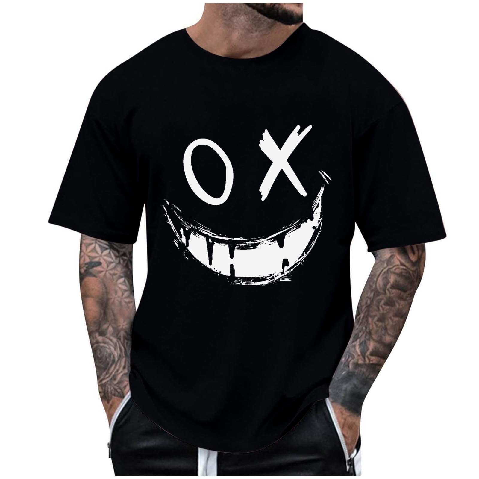 **Men's Graphic T-Shirts - Short Sleeve Drop Shoulder Tee for Summer | Hip Hop Streetwear Fashion | Casual Wear, Street Style & Music Festivals**