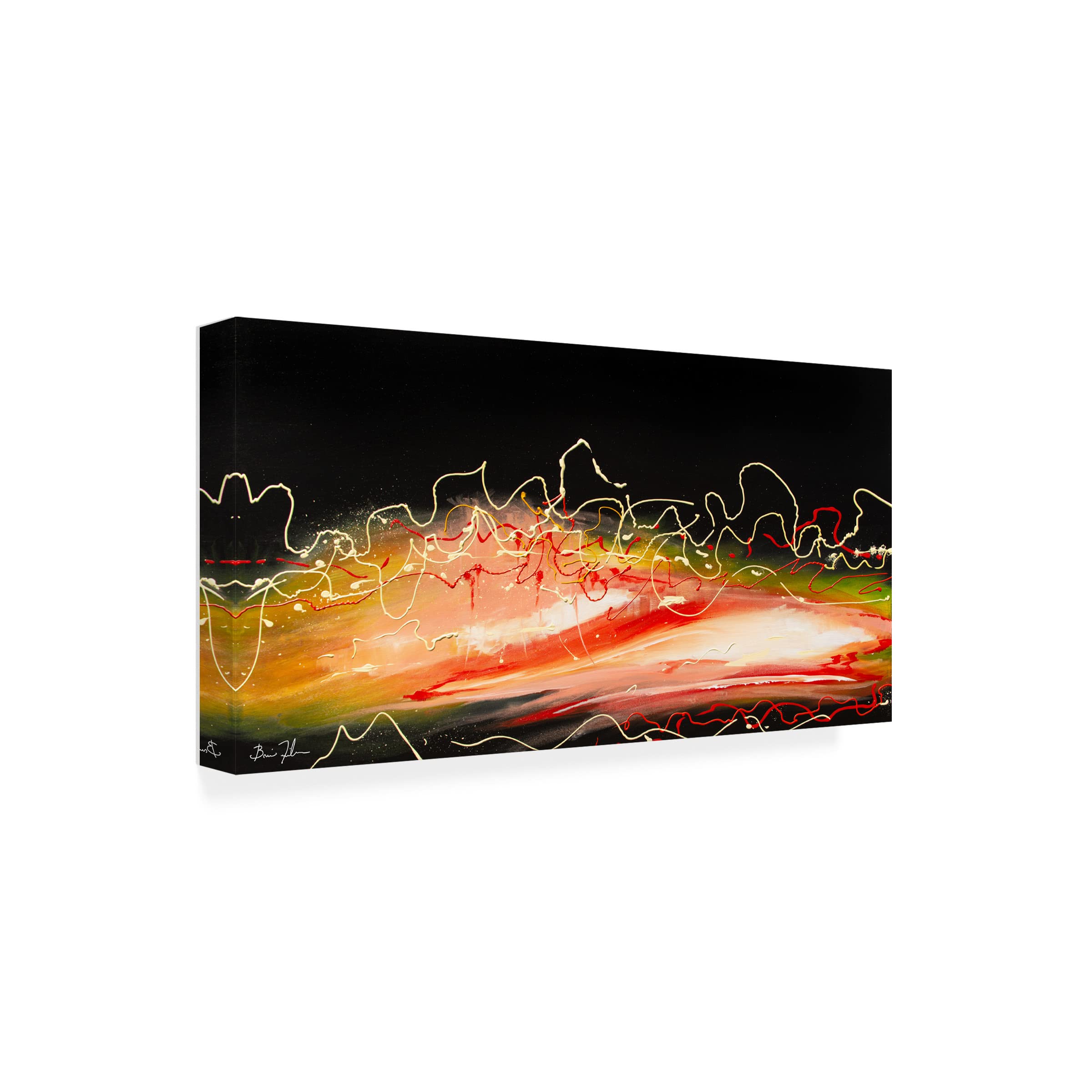 Brian Fisher 'Rush' Canvas Wall Art Print - Modern Abstract Painting for Living Room, Bedroom & Office Decor | Trademark Fine Art Collection