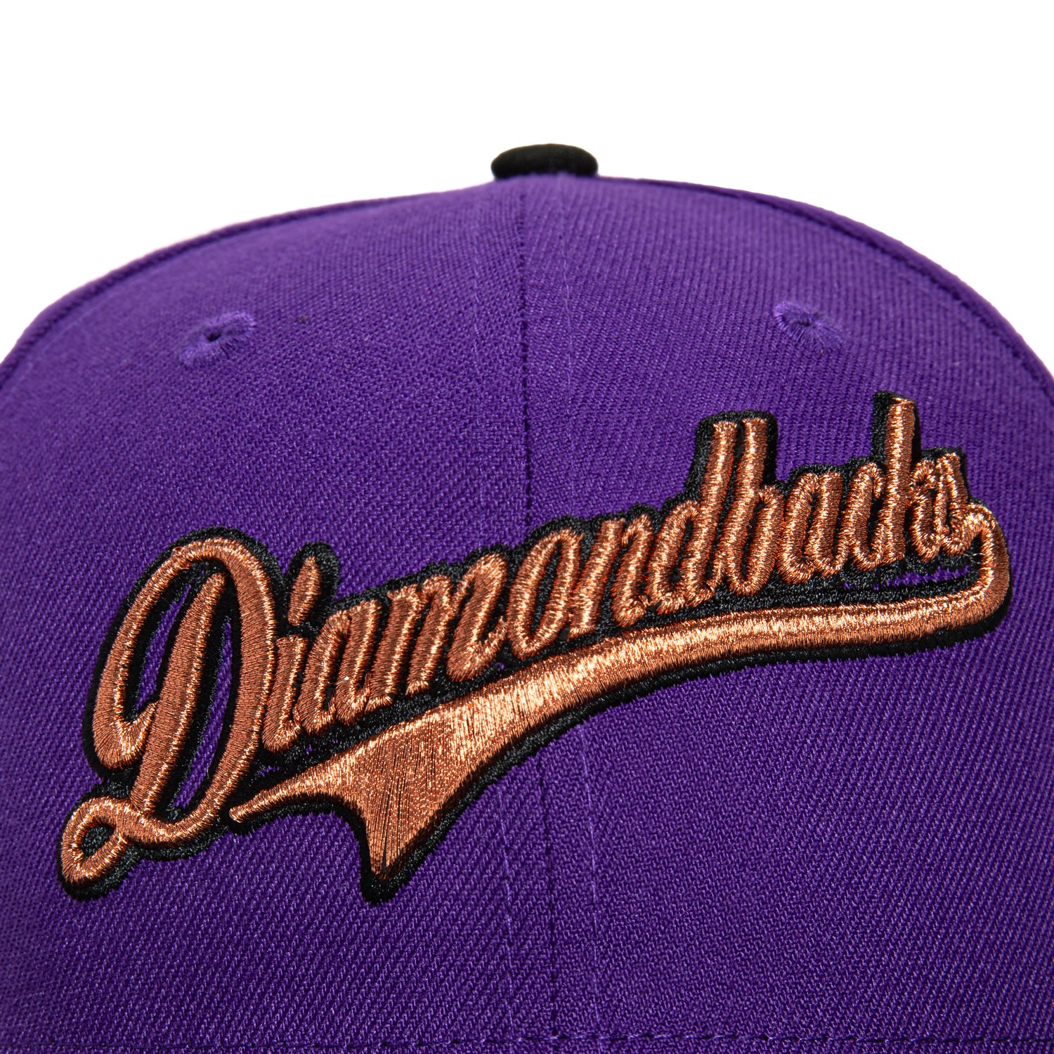 New Era 59Fifty Arizona Diamondbacks MLB Baseball Cap with Inaugural Patch - Purple, Black & Metallic Copper Design for Men's Fashion & Sports Fans