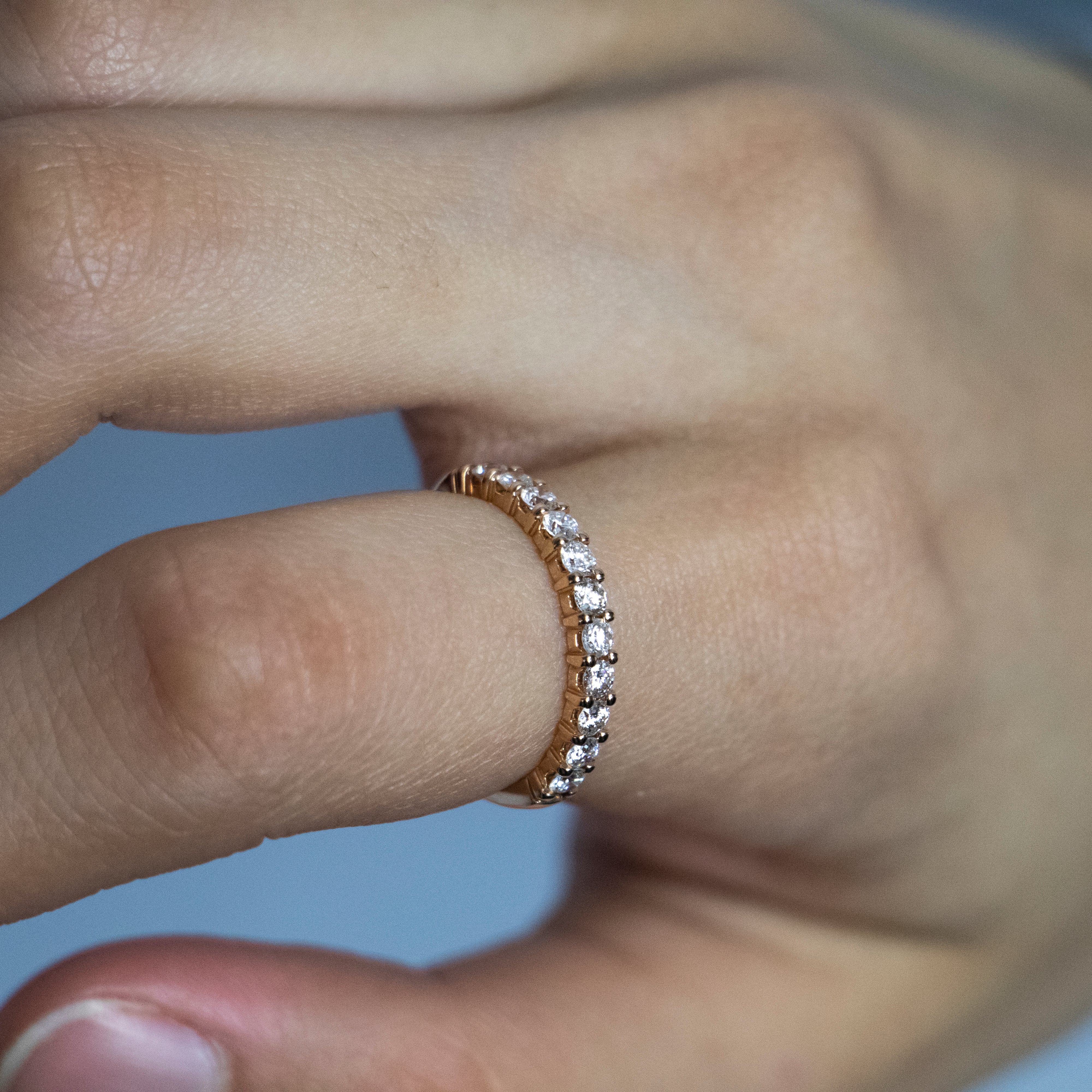 18K Rose Gold Diamond Ring - 1/2 Carat Solitaire Engagement Ring for Women, Perfect for Proposals, Anniversaries & Special Occasions