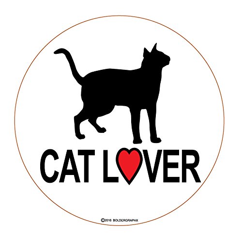 2054 CAT Lover 4 Inch Vinyl Decal Sticker - Waterproof & Durable for Cars, Laptops, Windows - Perfect for Pet Lovers & Home Decor