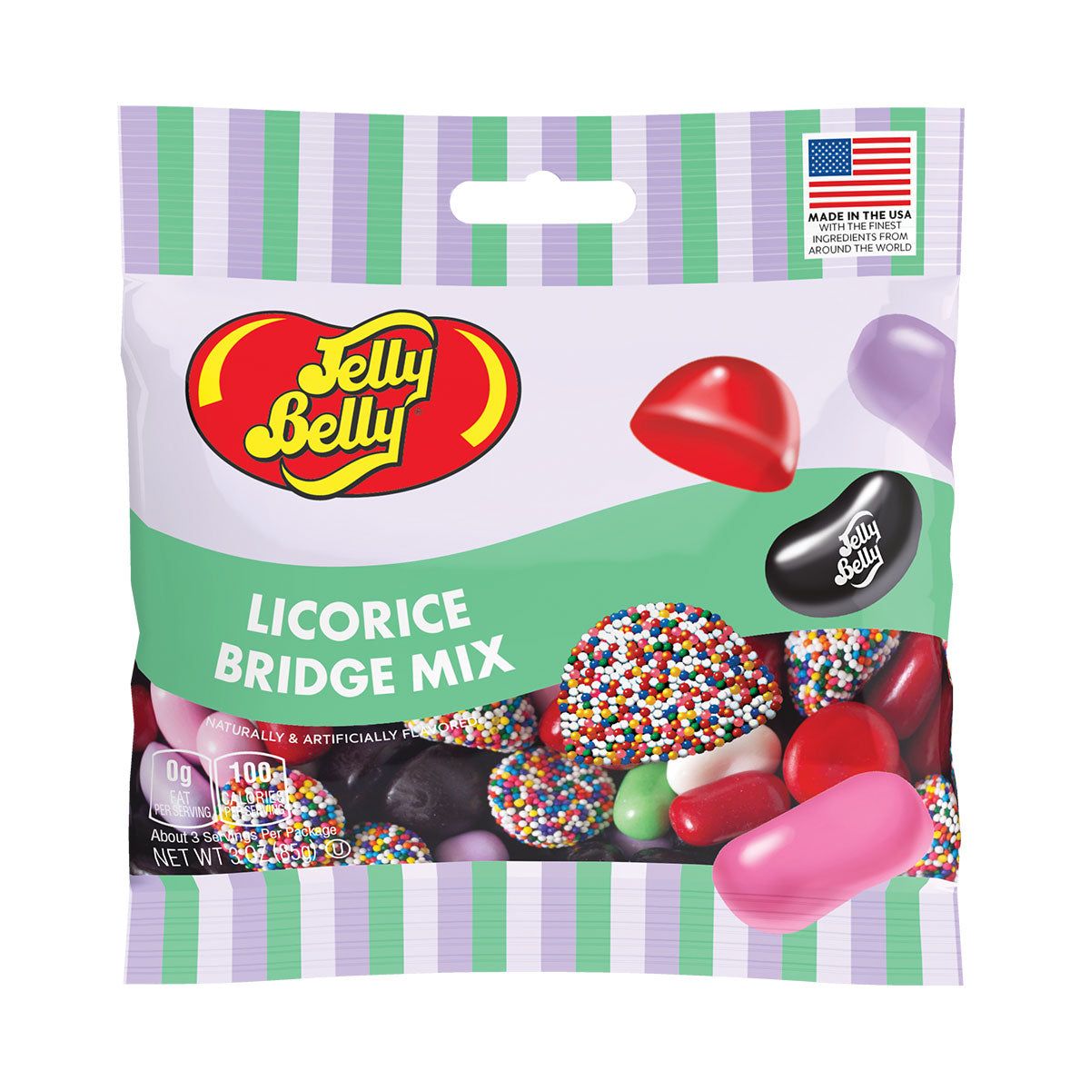 Jelly Belly Licorice Bridge Mix Candy - 2 Pound Resealable Bag - Perfect for Parties, Movie Nights & Office Snacks