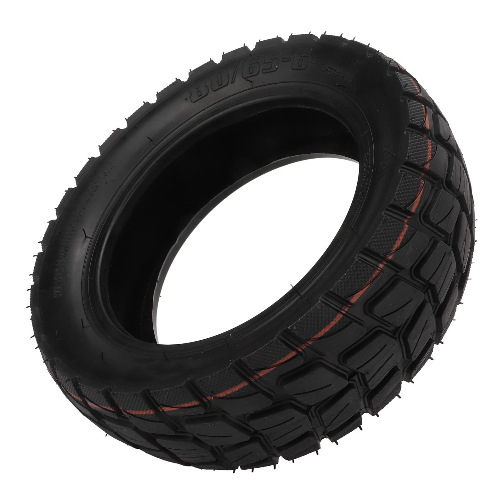 80/65-6 Electric Scooter Tire - Shock Absorbing Rubber Replacement Wheels for All Weather Conditions | Perfect for Commuting, Off-Road & Rainy/Snowy Days