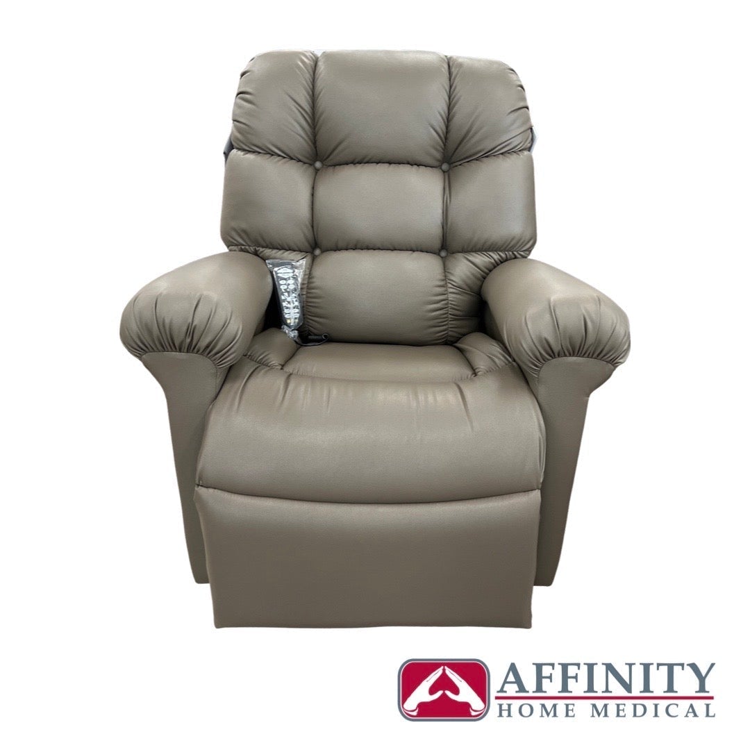 Cloud PR 515 Maxicomfort Lift Chair with Twilight Feature - Luxury Recliner in Smoke Padded Suede Fabric | Perfect for Elderly Comfort, Home Theater Seating & Living Room Relaxation