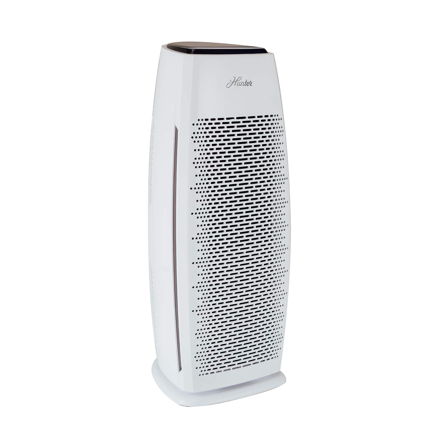 Hunter True HEPA Air Purifier for Large Rooms & Bedrooms - 969 Sq Ft Coverage - Removes Pet Dander, Odors, Allergens, Smoke, Dust & VOCs - 3 Fan Speeds & Sleep Timer - White Tower Air Cleaner - Perfect for Allergy Relief, Pet Owners & Smoke Removal in Home & Office Spaces