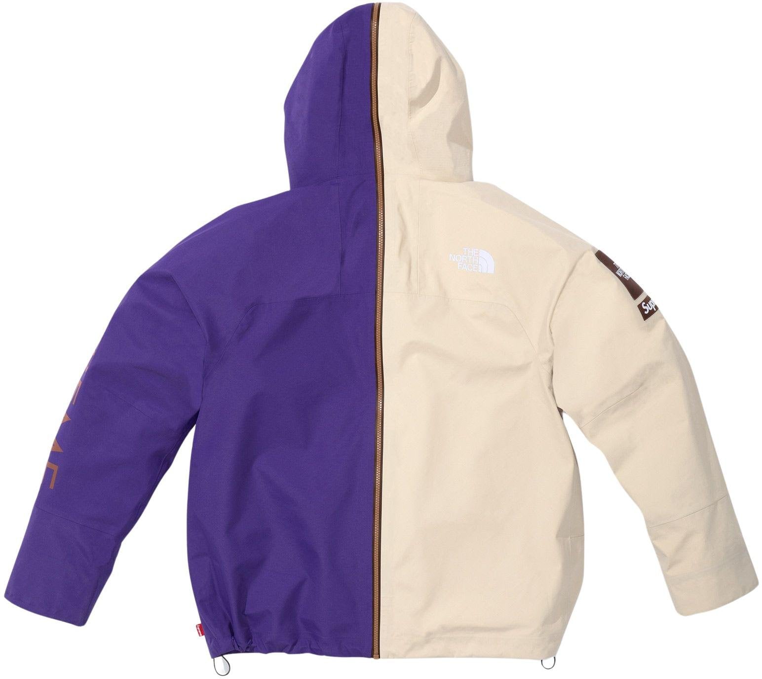 SUPREME x THE NORTH FACE 24SS SPLIT TAPED SEAM SHELL JACKET - Waterproof Windbreaker for Urban Streetwear & Outdoor Adventures