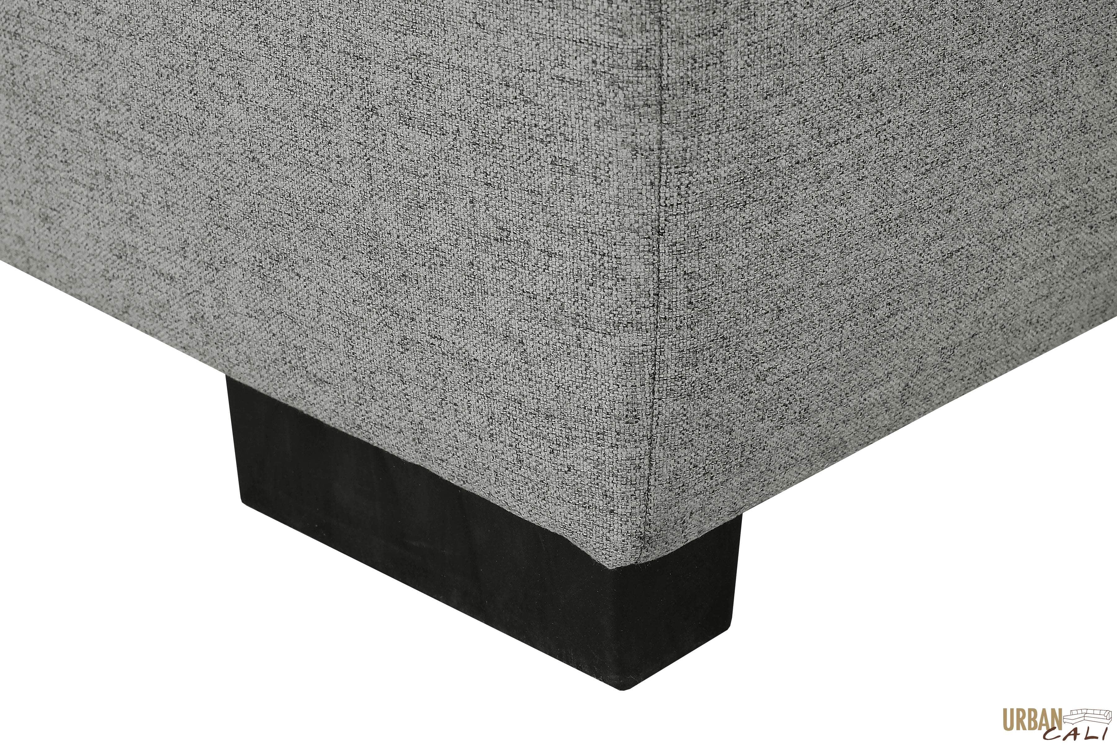 Santa Cruz Large Modular Sleeper Sectional Sofa Bed with Storage Chaise in Dark Grey - Convertible L-Shaped Couch for Living Room, Guest Room & Small Spaces