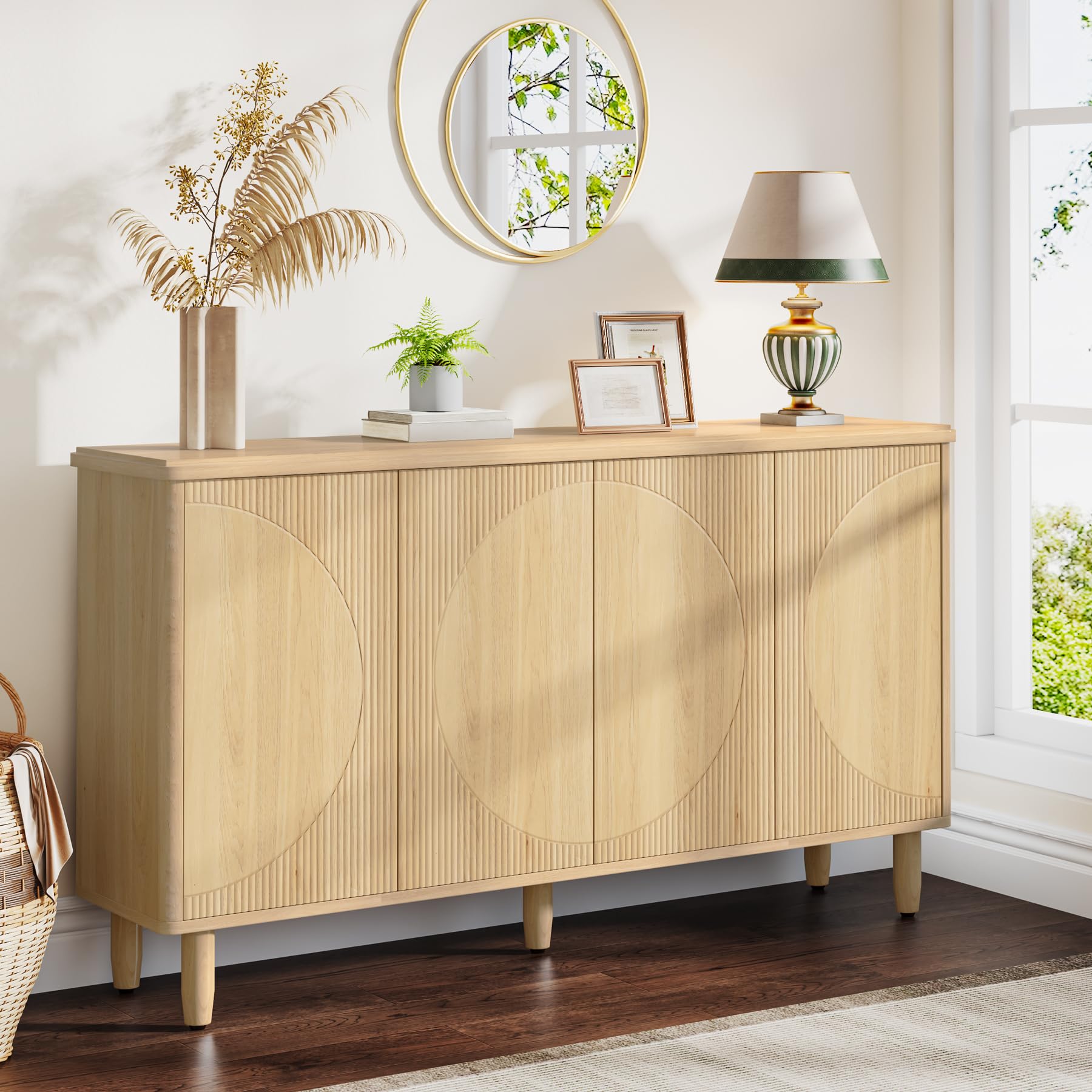 Tribesigns Modern Buffet Cabinet Sideboard with Storage - 60