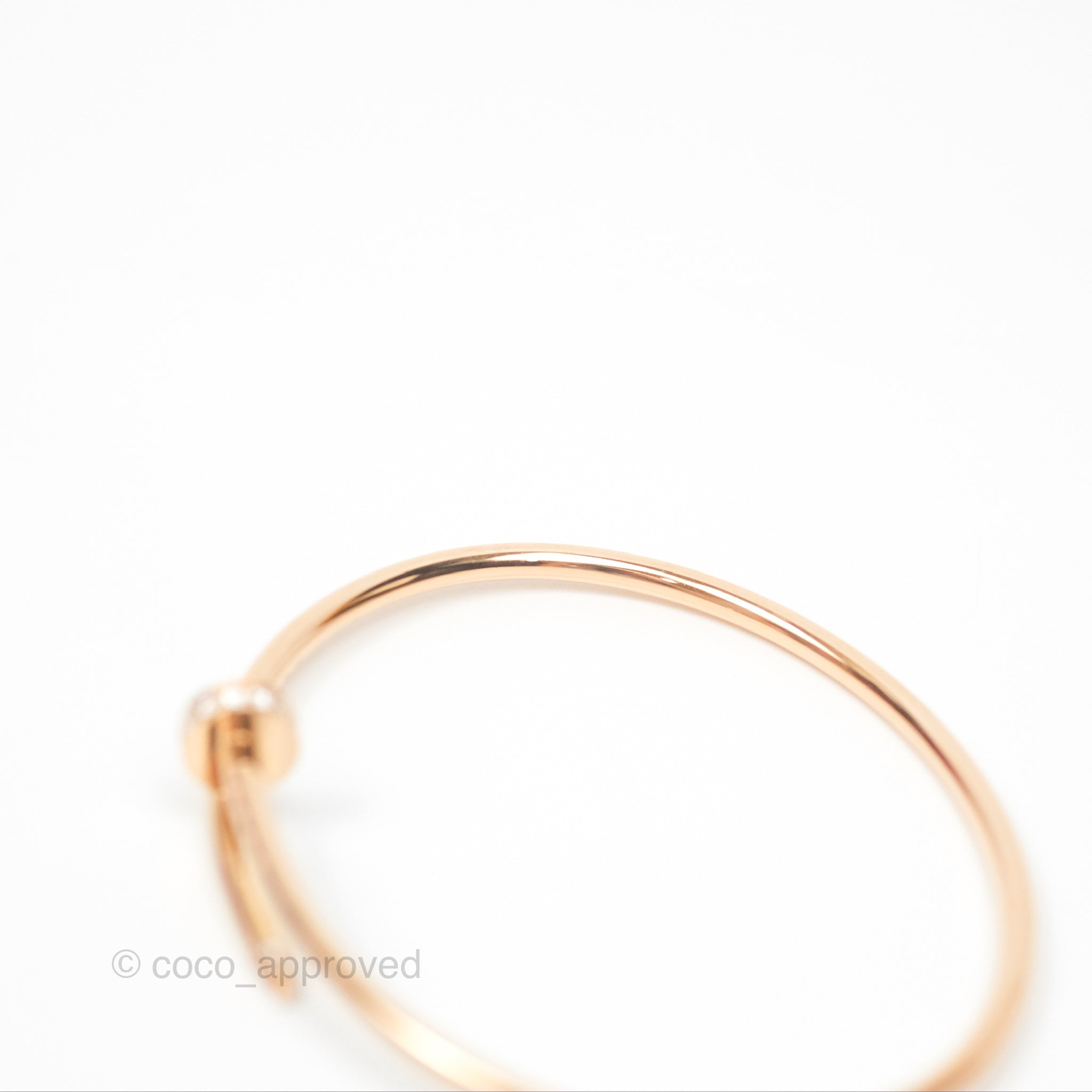 Cartier Juste Un Clou Bracelet in 18K Rose Gold with Diamonds - Luxury Jewelry for Women, Perfect for Weddings, Anniversaries & Special Occasions