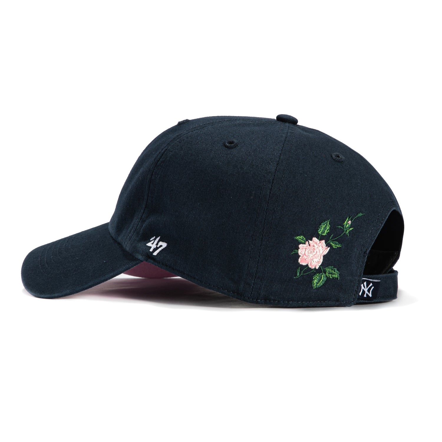 47 Brand New York Yankees Rose Thorn Cleanup Adjustable Baseball Cap - Navy Blue for Men & Women - Perfect for Games, Outdoor Activities & Casual Wear