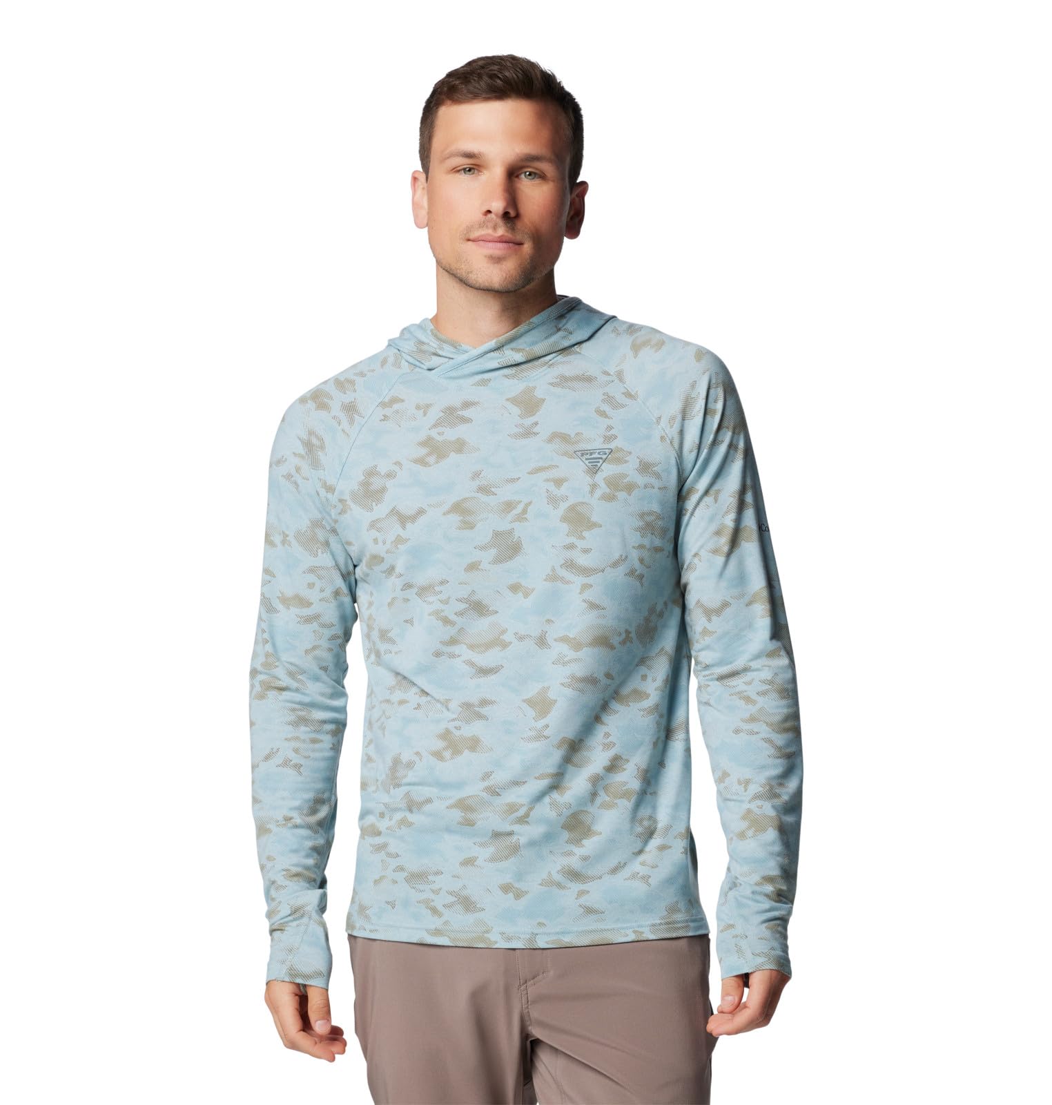 Columbia Men's PFG Uncharted Hoodie Sweatshirt - Lightweight, Water-Resistant Fishing Hoodie for Outdoor Adventures, Hiking & Camping
