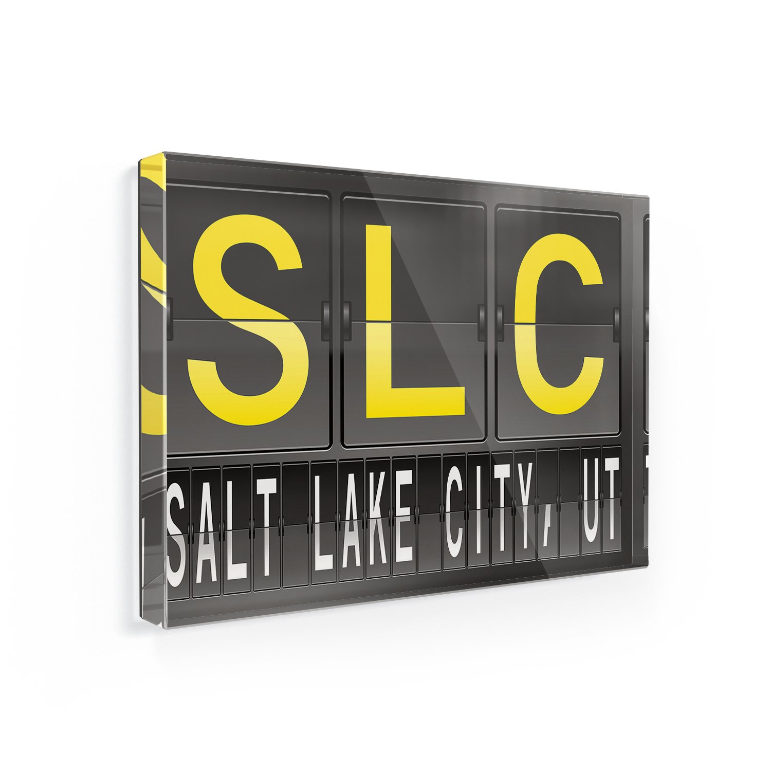 Salt Lake City SLC Airport Code Fridge Magnet - Unique Travel Souvenir for UT Visitors & Home Decor - Perfect for Refrigerators, Offices & Gifts