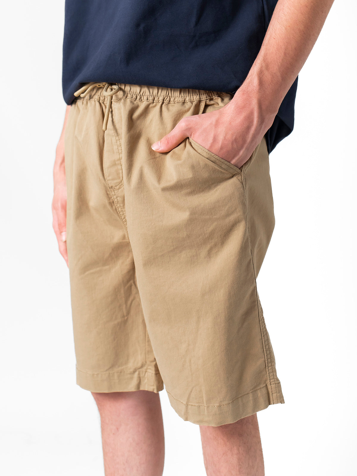 Men's Casual Chino Shorts in Camel Color - Comfortable & Stylish for Summer Outings, Beach Trips, and Weekend Relaxation
